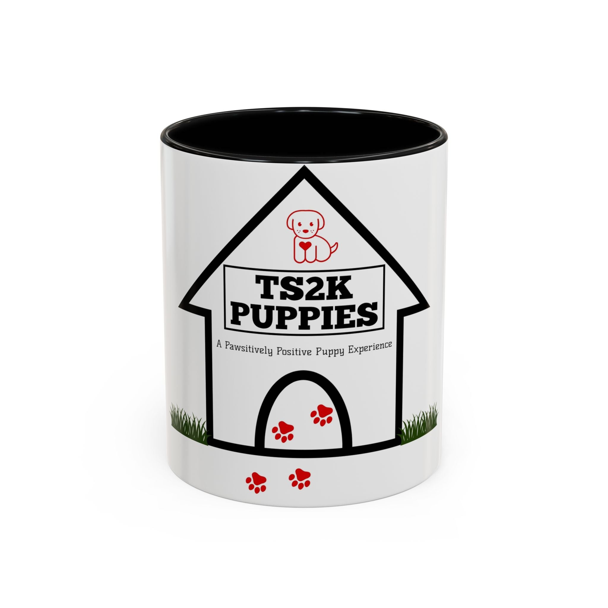 TS2K Puppies Paw Logo Accent Coffee Mug — Lifetime Puppy Support 11/15oz