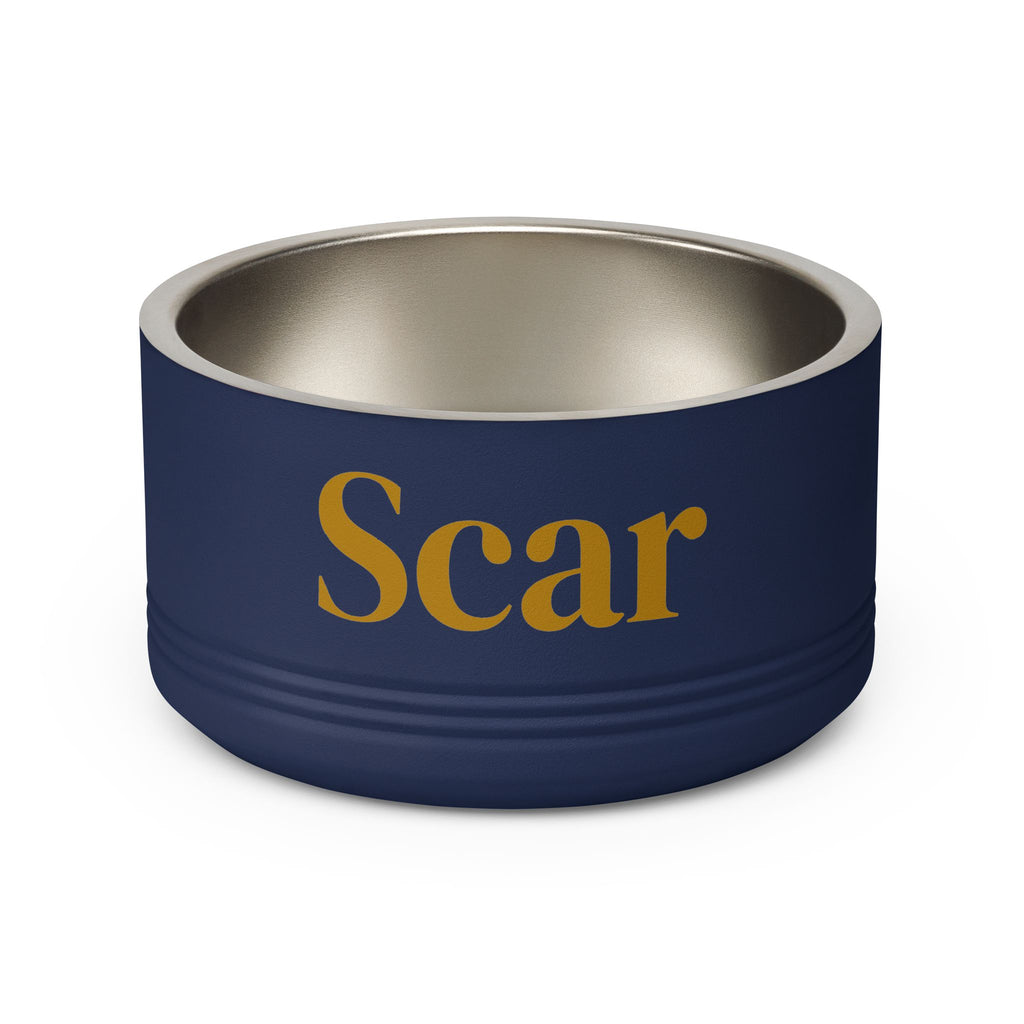 Personalized Dog Bowl — Signature Edition • Gold Text • DM Serif Display | TS2K Puppies