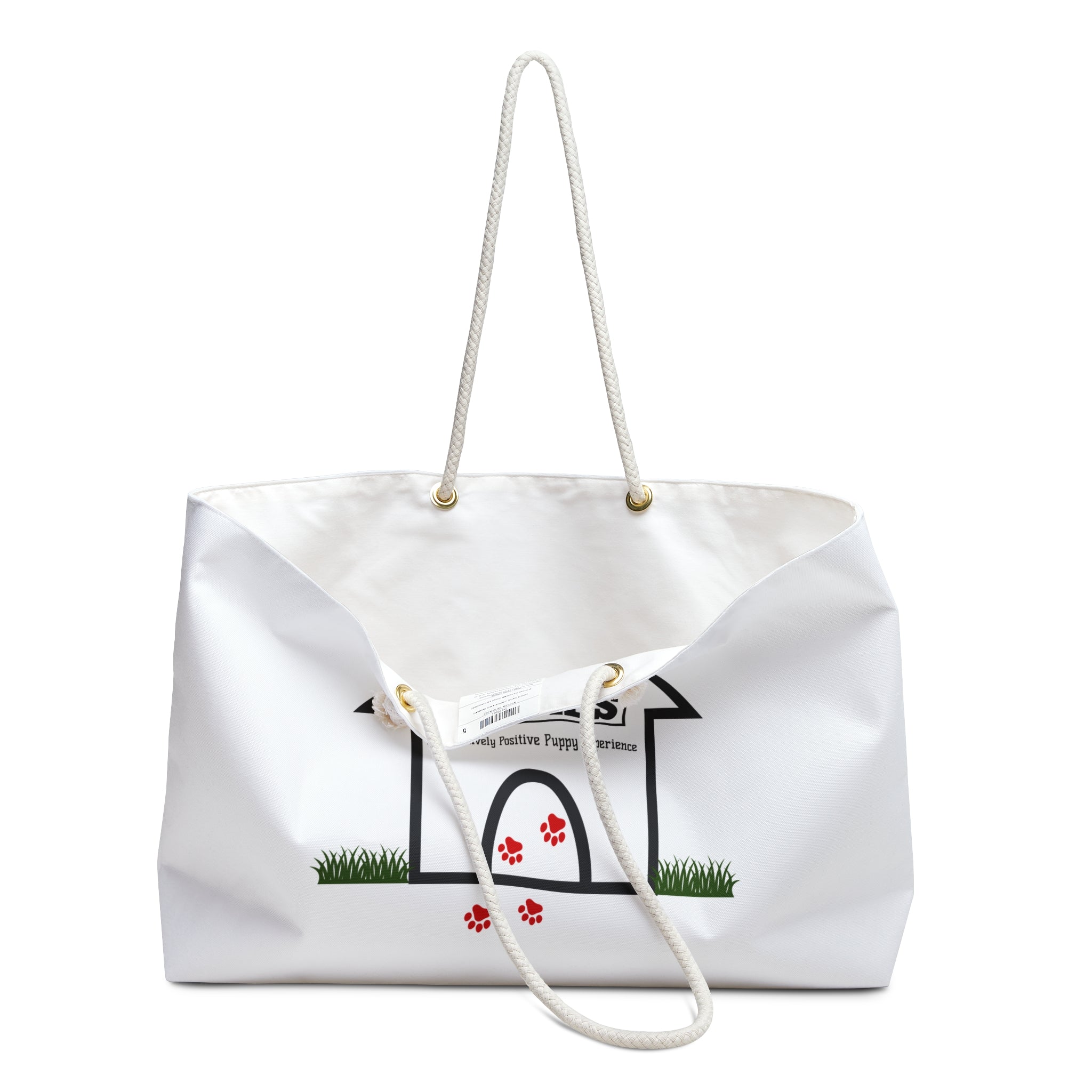 TS2K Puppies Wordmark Rope Handle Tote Bag