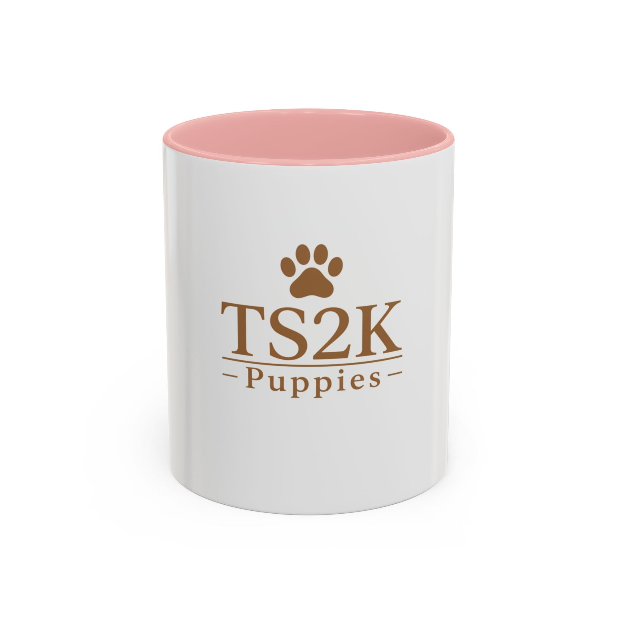 TS2K Puppies Paw Logo Accent Coffee Mug — Dog Rescue Support 11/15oz