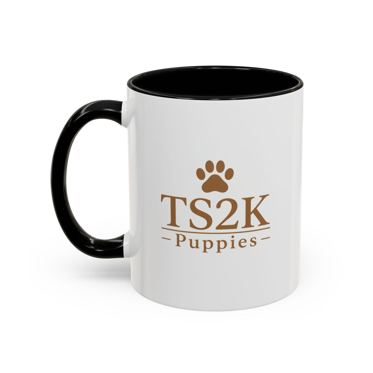 TS2K Puppies Paw Logo Accent Coffee Mug — Dog Rescue Support