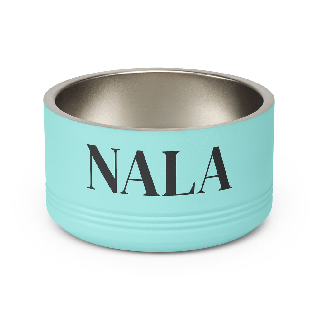 Personalized Dog Bowl — Signature Edition • Black Text • DM Serif Display | TS2K Puppies