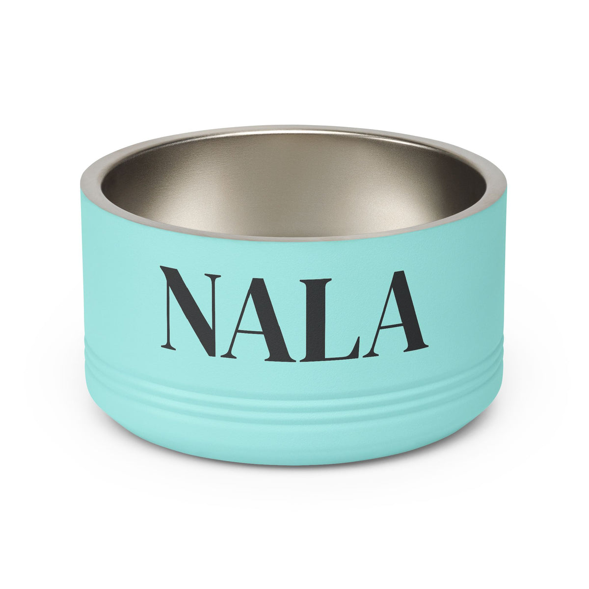 Personalized Dog Bowl — Signature Edition • Black Text • DM Serif Display | TS2K Puppies