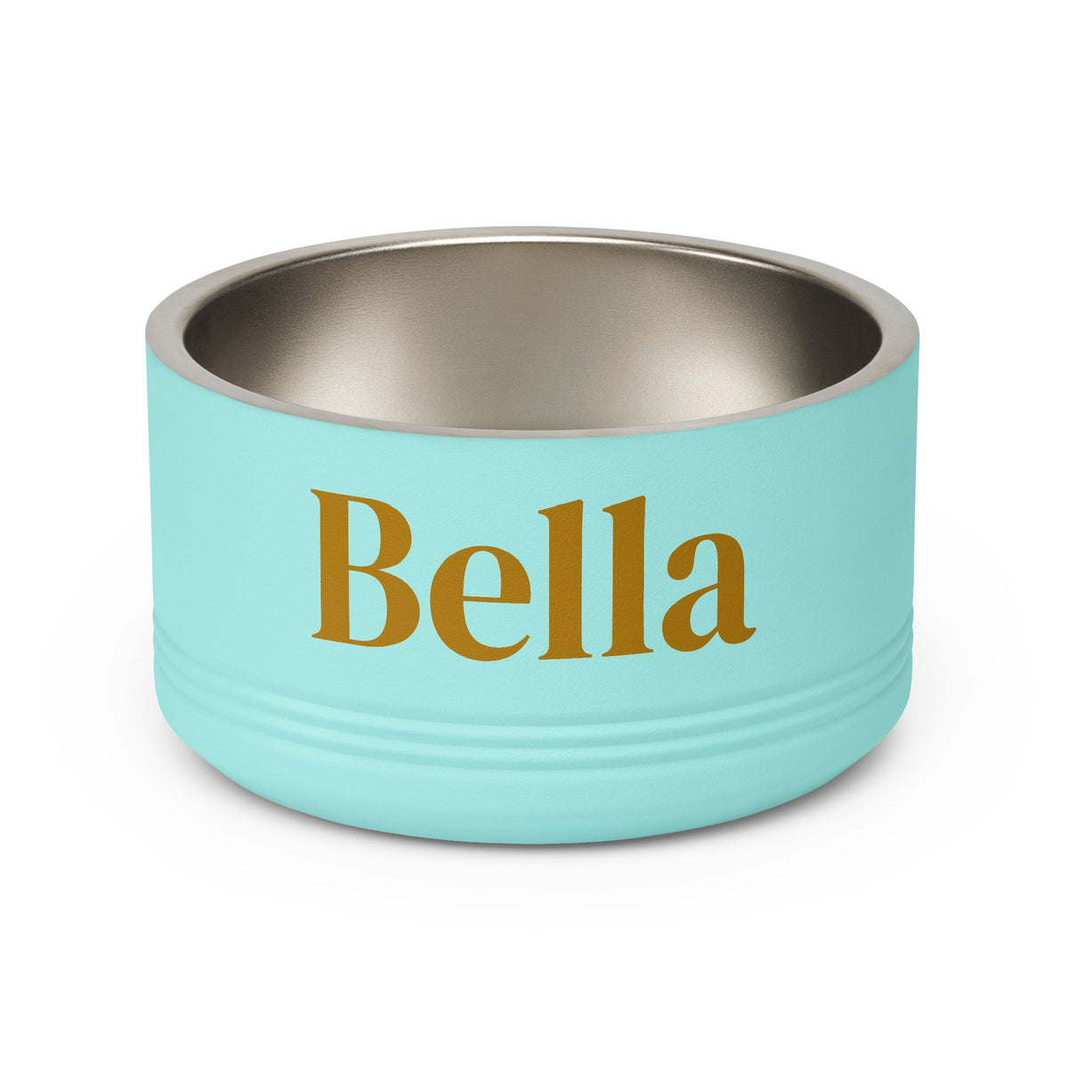 Personalized Dog Bowl — Signature Edition • Gold Text • DM Serif Display | TS2K Puppies