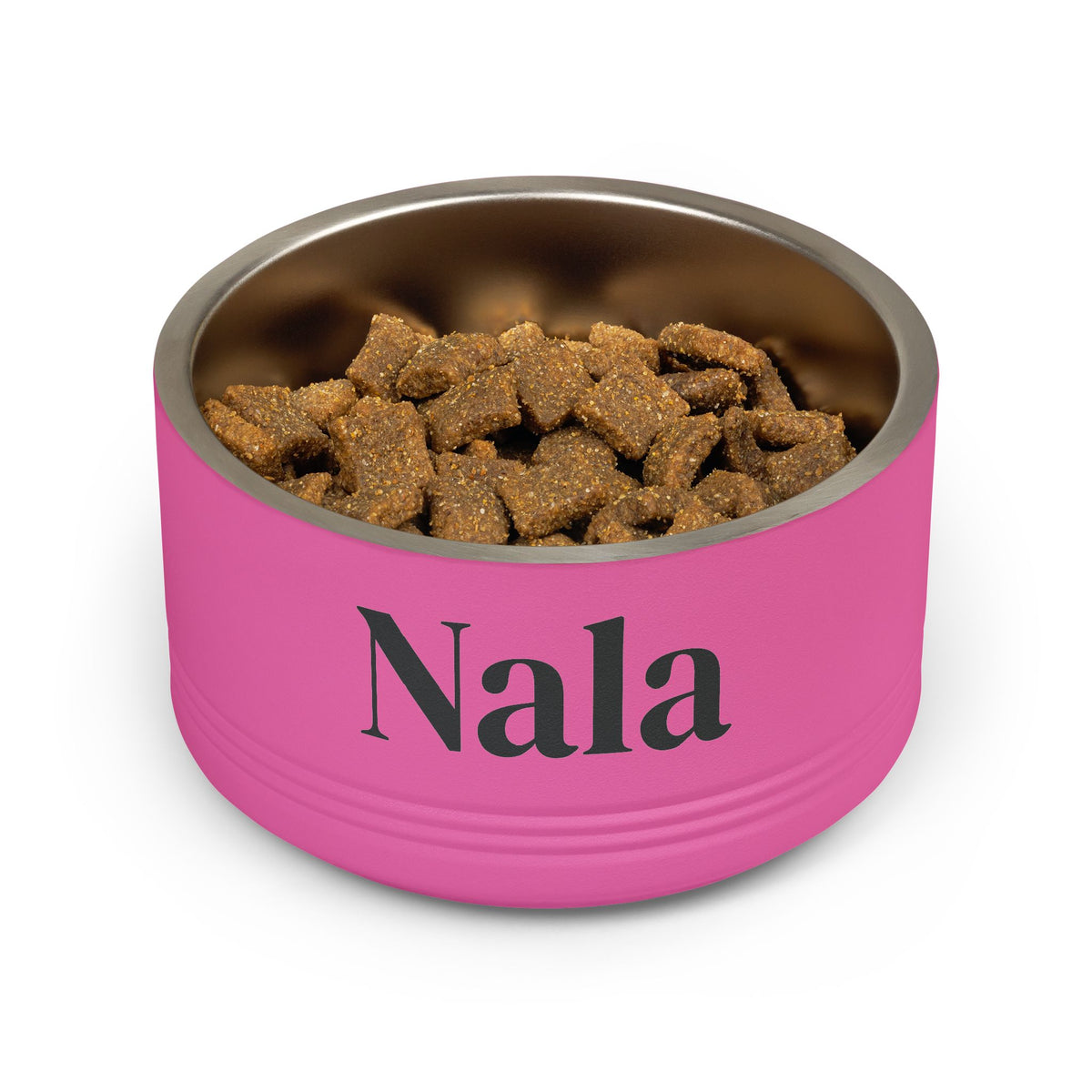 Personalized Dog Bowl — Signature Edition • Black Text • DM Serif Display | TS2K Puppies