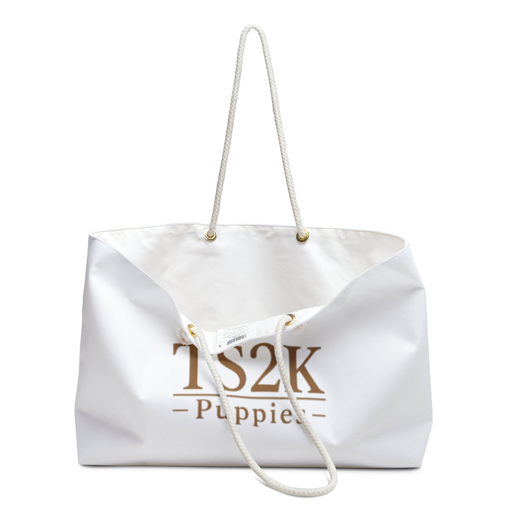 TS2K Puppies Paw Print Rope Handle Tote Bag