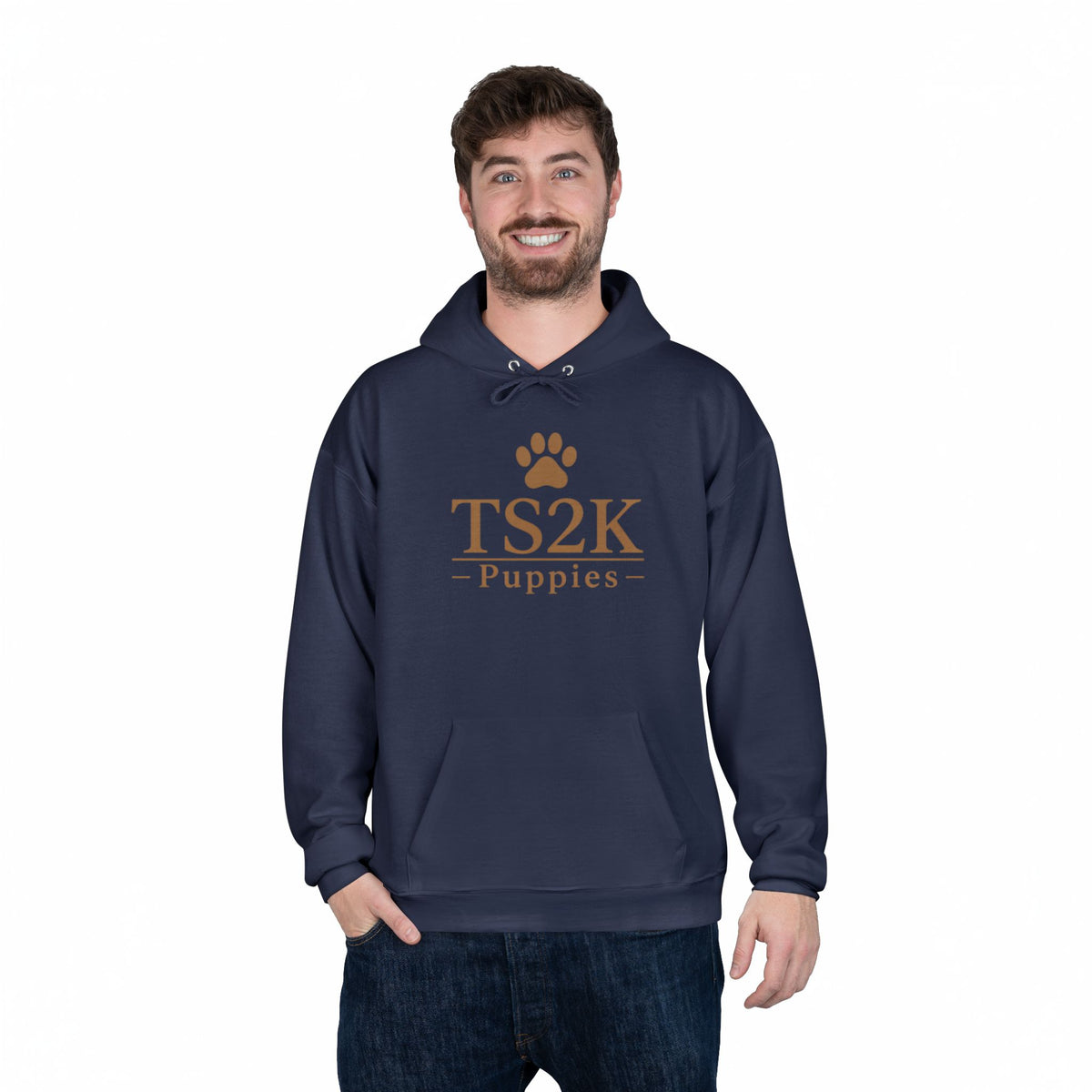 Paw Print Hoodie — "TS2K Puppies" Cute Puppy Paw Sweatshirt