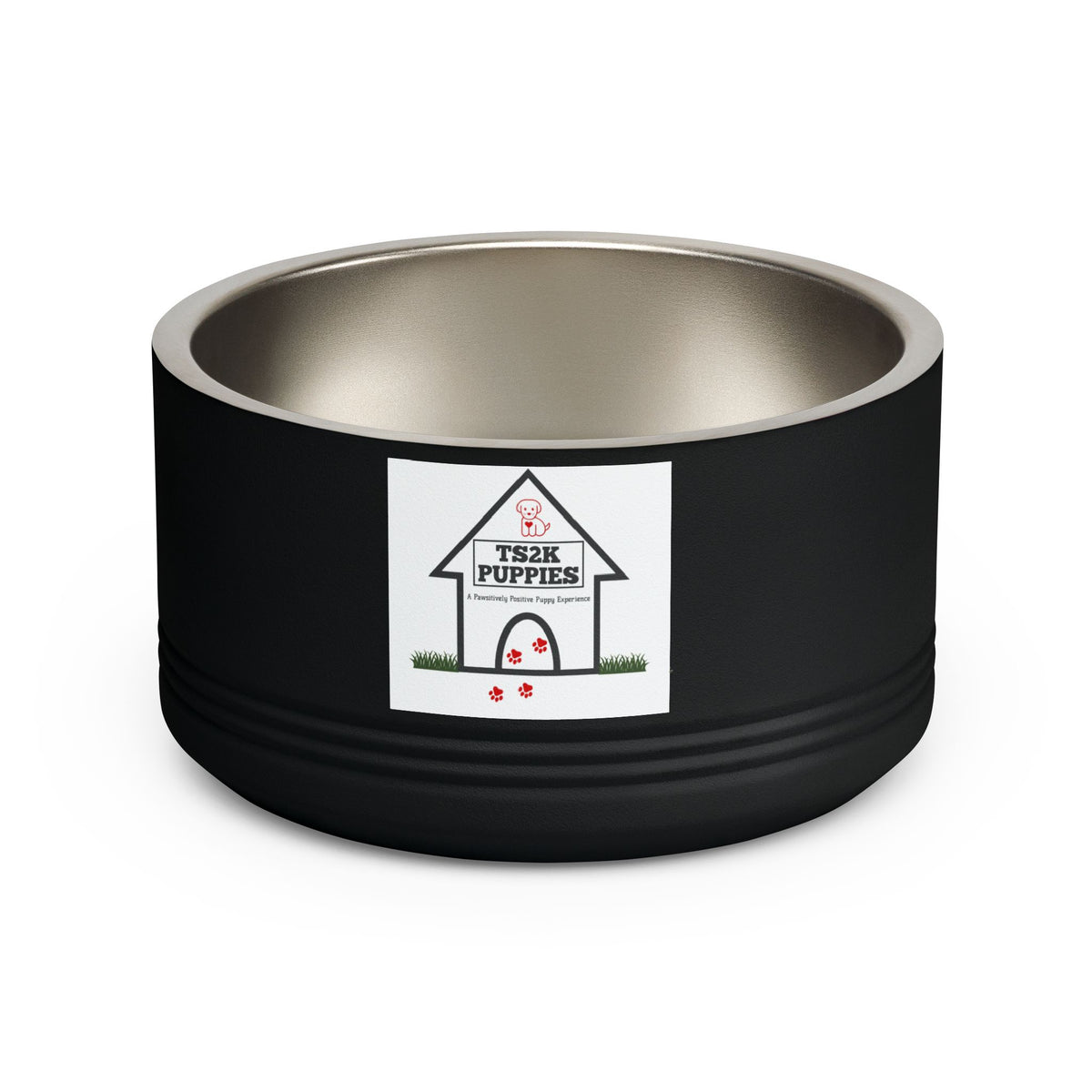Personalized Dog Bowl — Signature Edition • Gold Text • DM Serif Display | TS2K Puppies