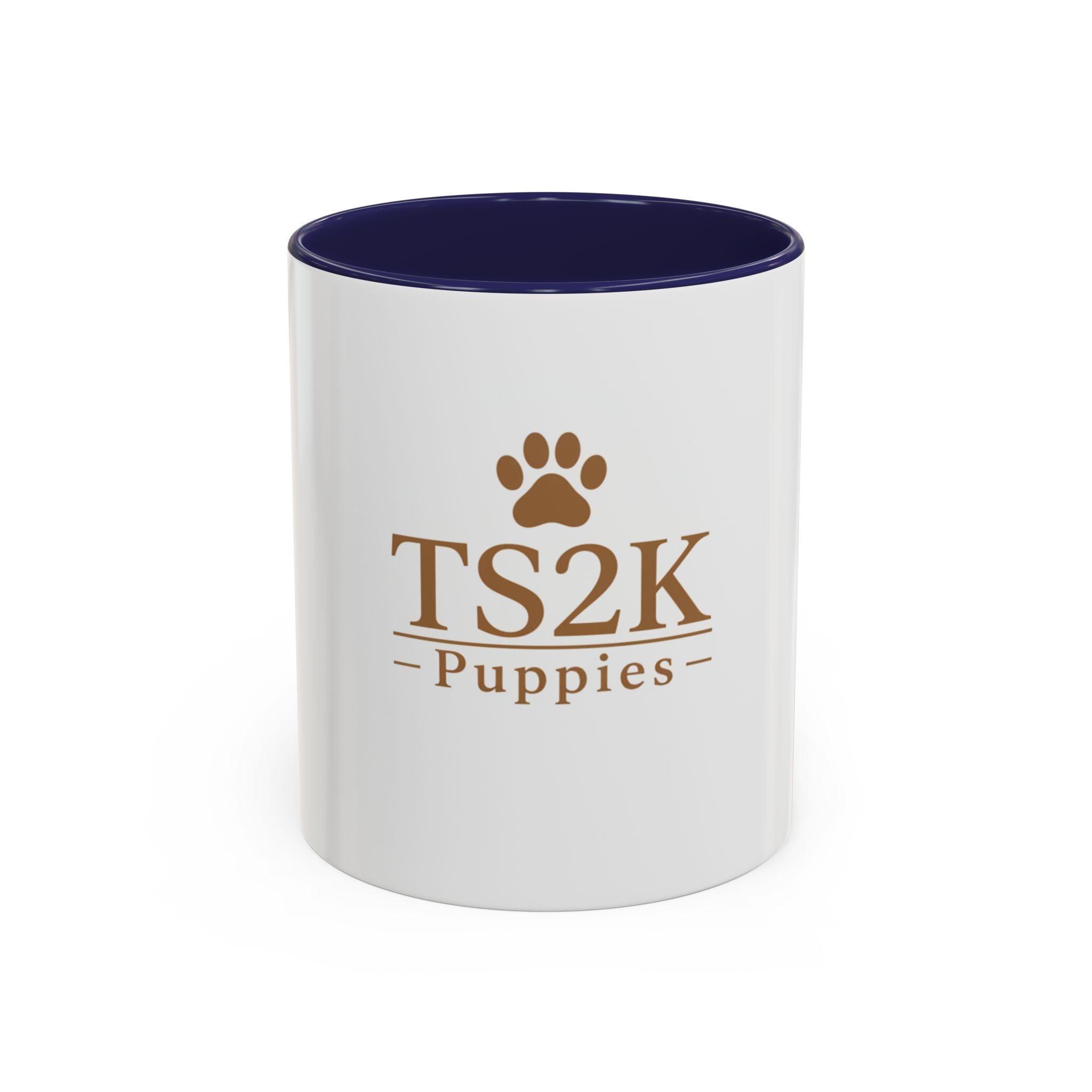 TS2K Puppies Paw Logo Accent Coffee Mug — Dog Rescue Support 11/15oz