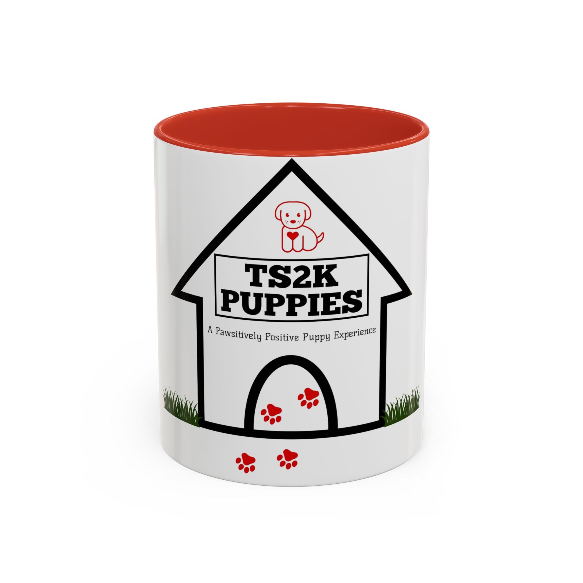 TS2K Puppies Paw Logo Accent Coffee Mug — Lifetime Puppy Support 11/15oz