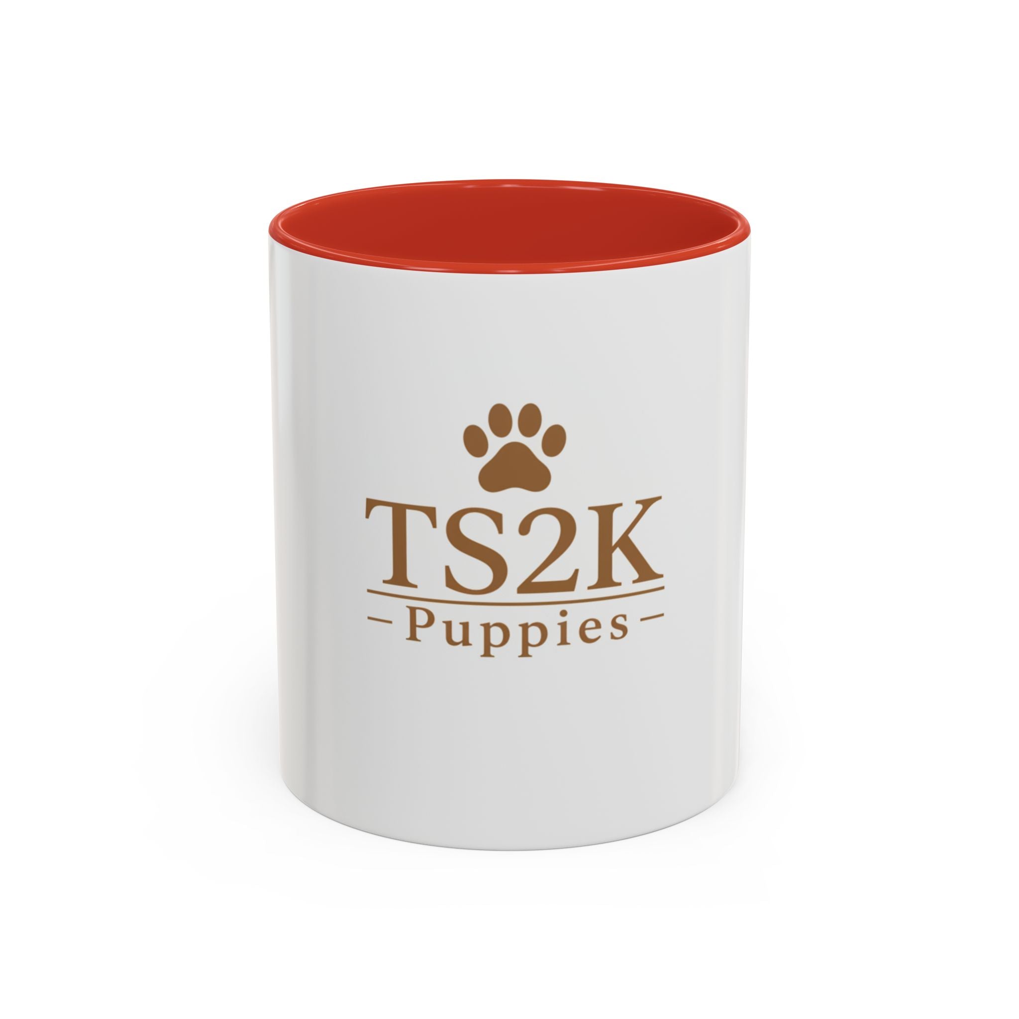 TS2K Puppies Paw Logo Accent Coffee Mug — Dog Rescue Support 11/15oz