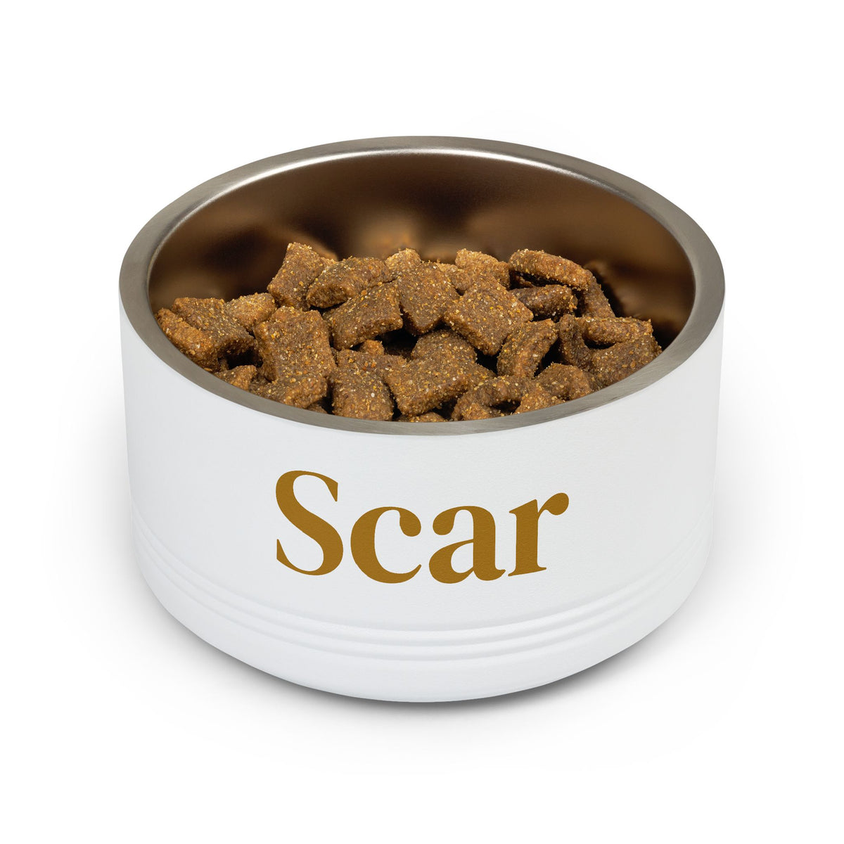 Personalized Dog Bowl — Signature Edition • Gold Text • DM Serif Display | TS2K Puppies