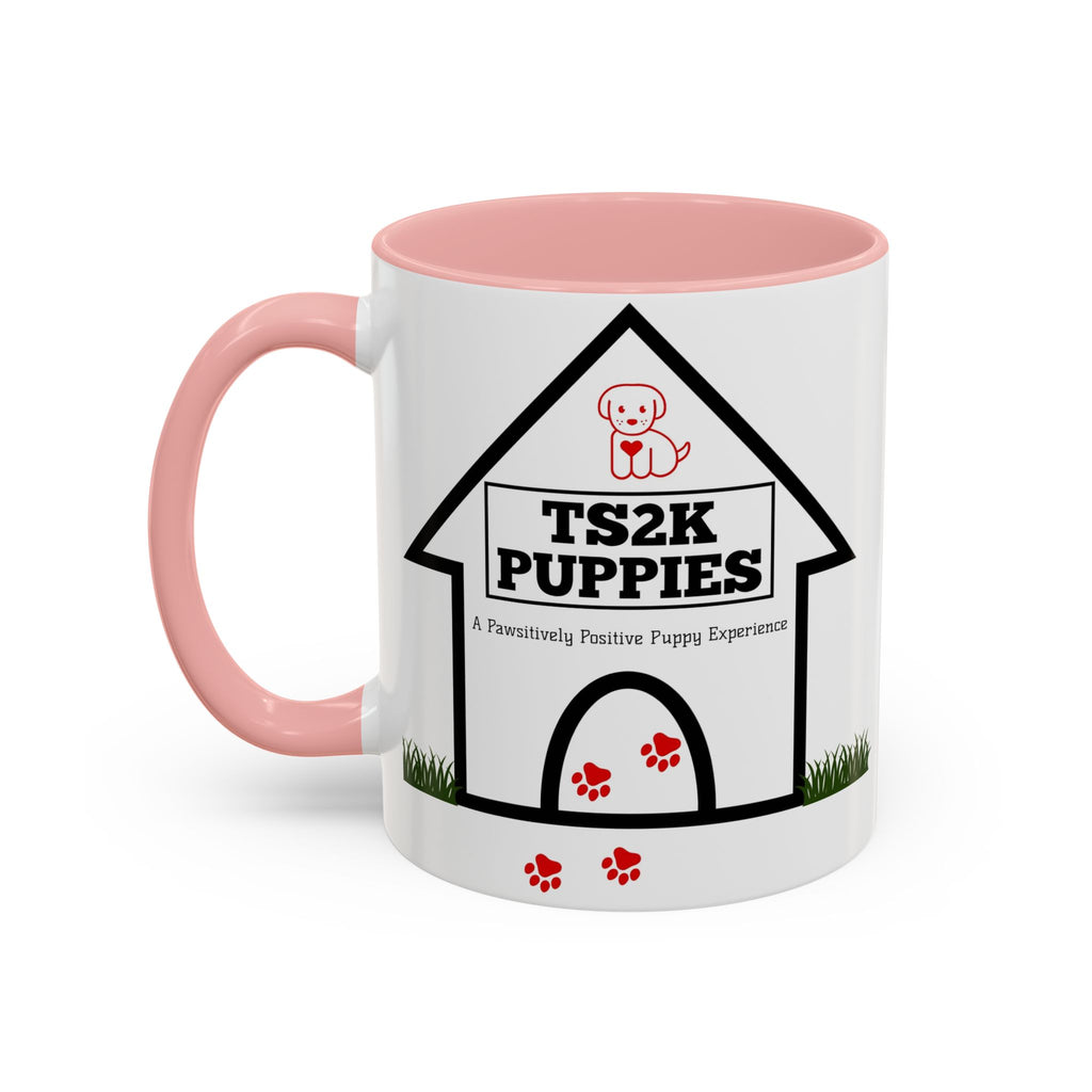 TS2K Puppies Paw Logo Accent Coffee Mug — Lifetime Puppy Support