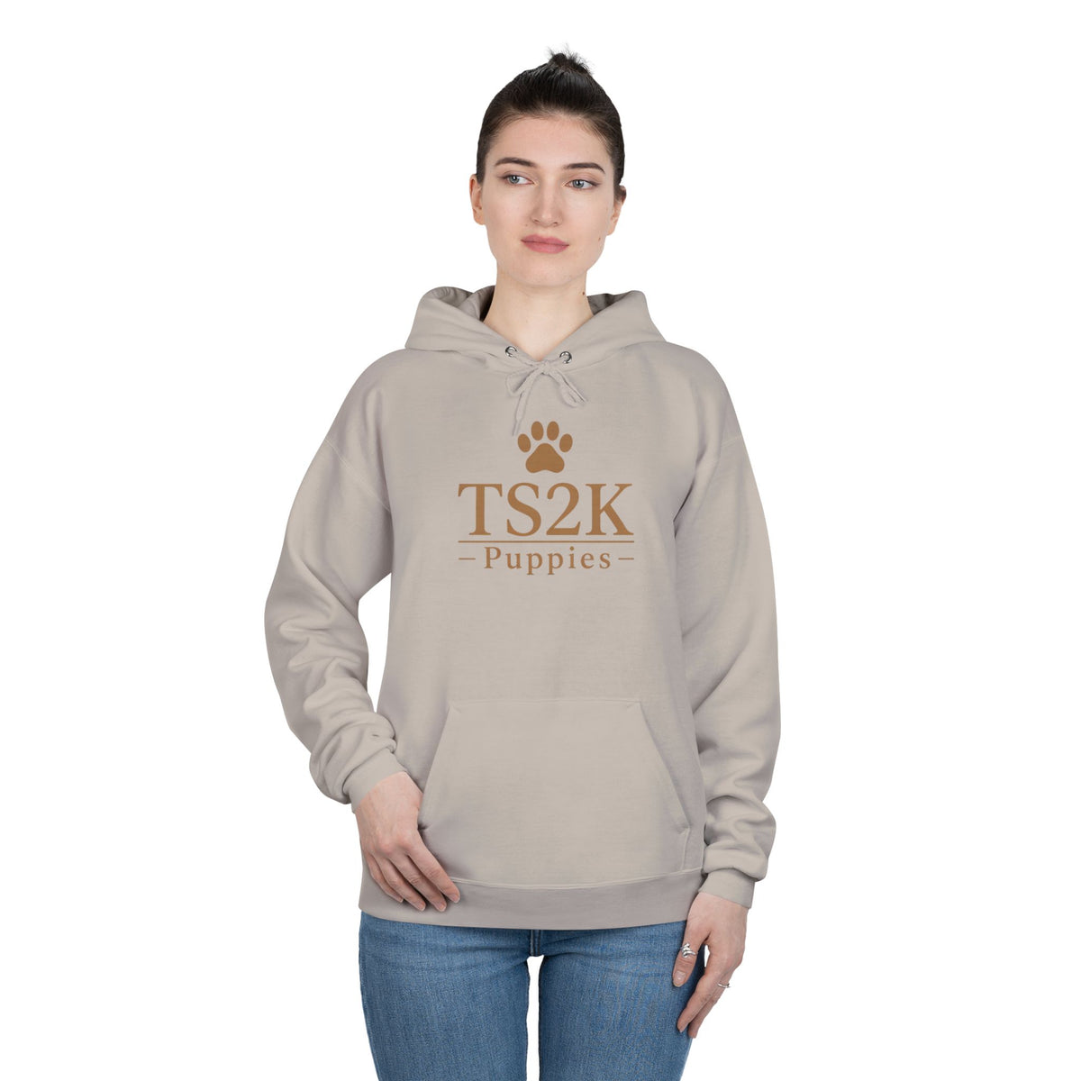 Paw Print Hoodie — "TS2K Puppies" Cute Puppy Paw Sweatshirt