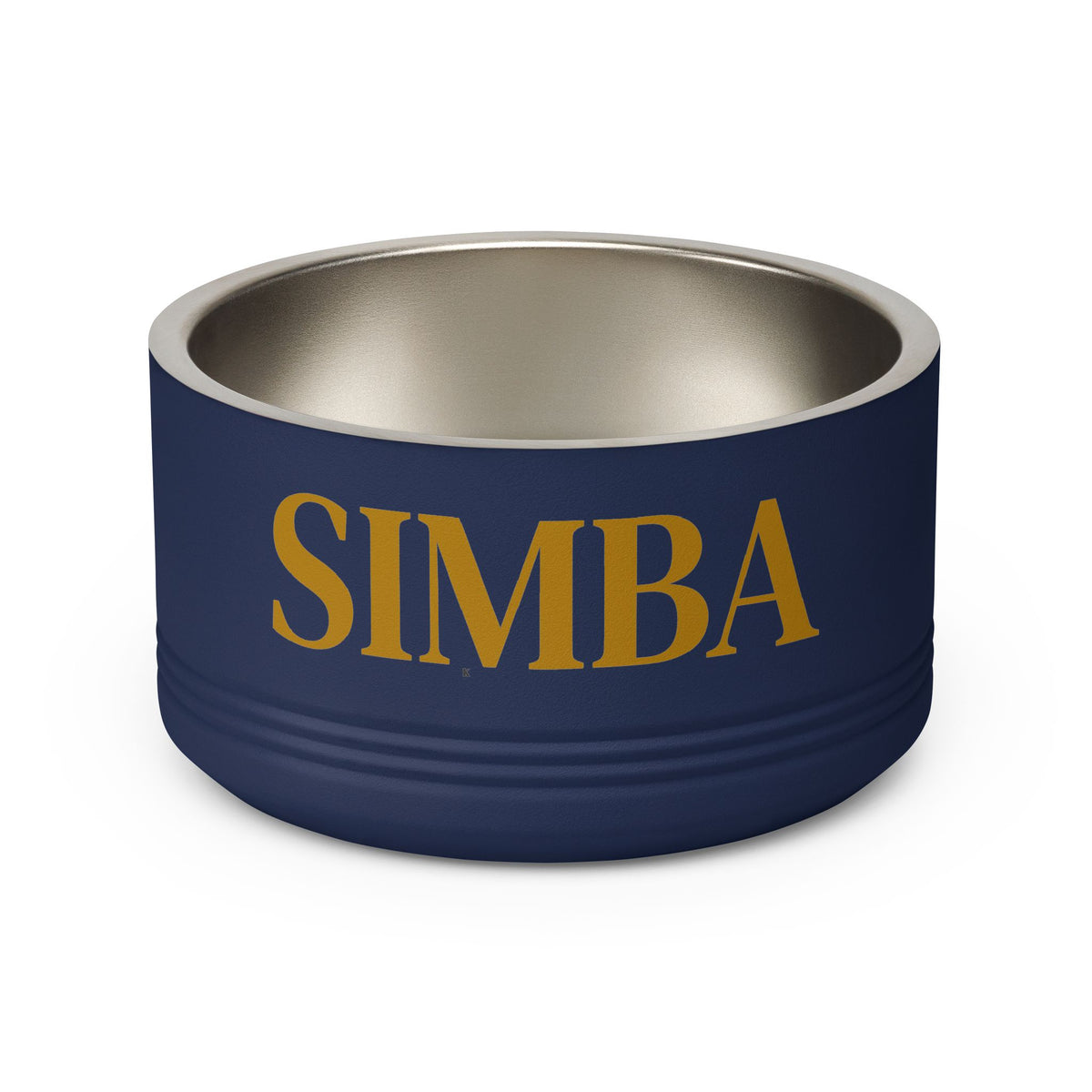Personalized Dog Bowl — Paw Print Edition • Gold Text • DM Serif Display | TS2K Puppies
