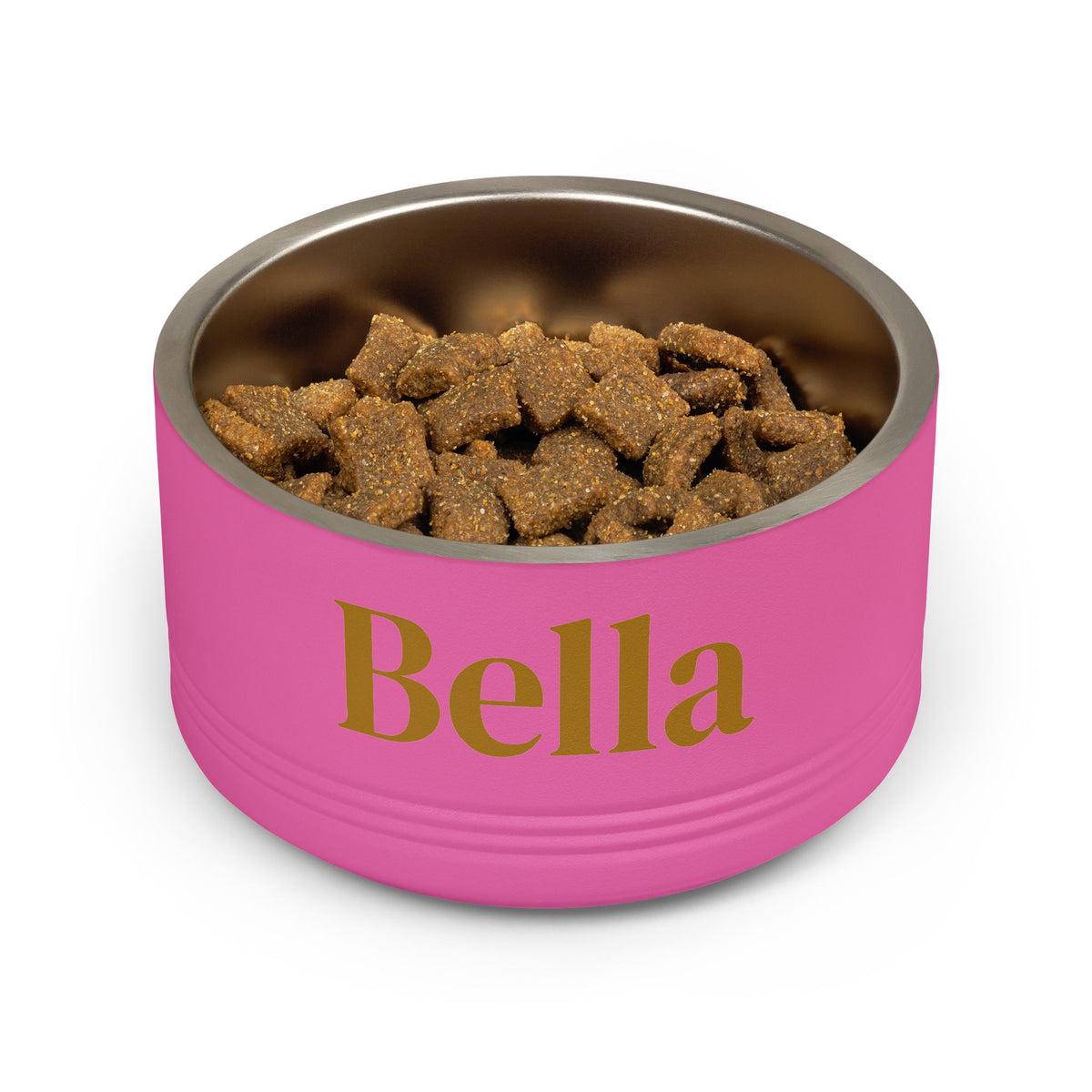 Personalized Dog Bowl — Signature Edition • Gold Text • DM Serif Display | TS2K Puppies