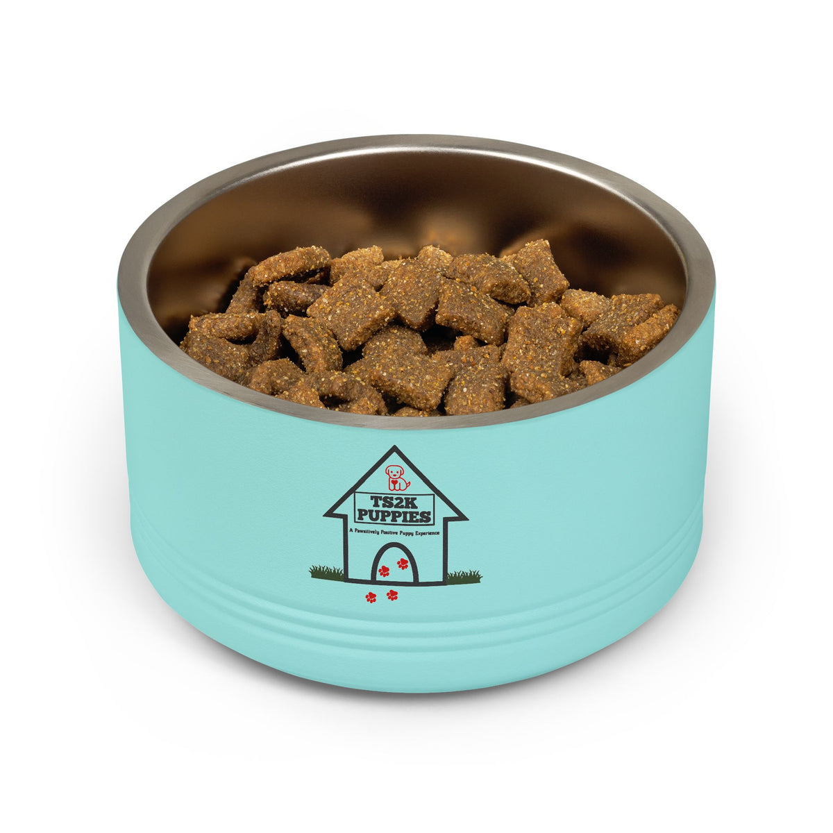 Personalized Dog Bowl — Signature Edition • Black Text • DM Serif Display | TS2K Puppies