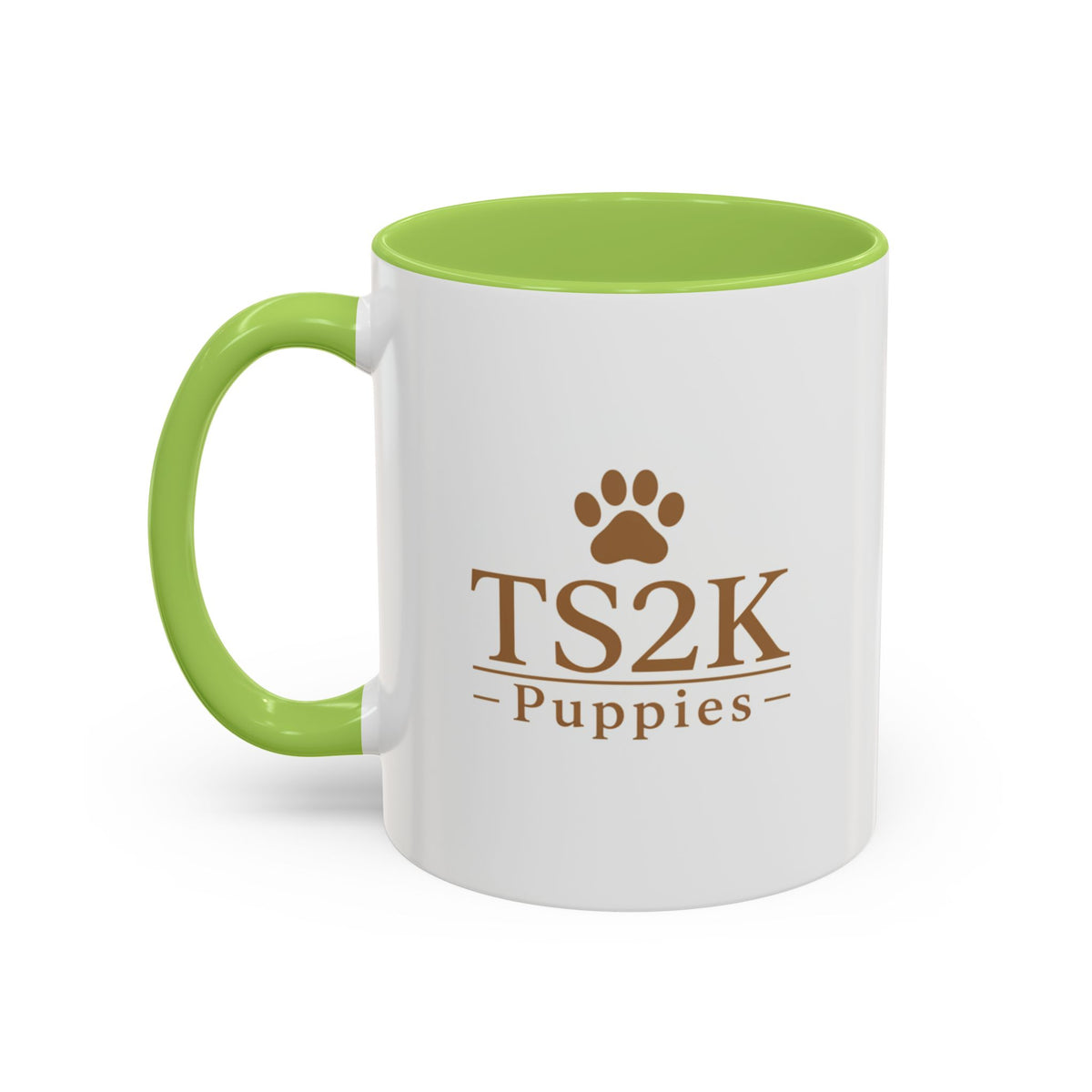 TS2K Puppies Paw Logo Accent Coffee Mug — Dog Rescue Support