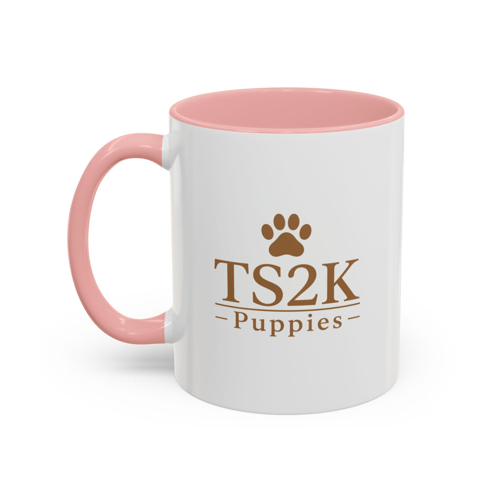 TS2K Puppies Paw Logo Accent Coffee Mug — Dog Rescue Support