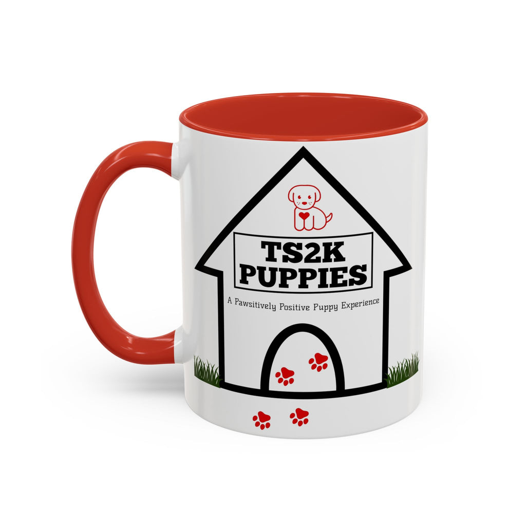 TS2K Puppies Paw Logo Accent Coffee Mug — Lifetime Puppy Support