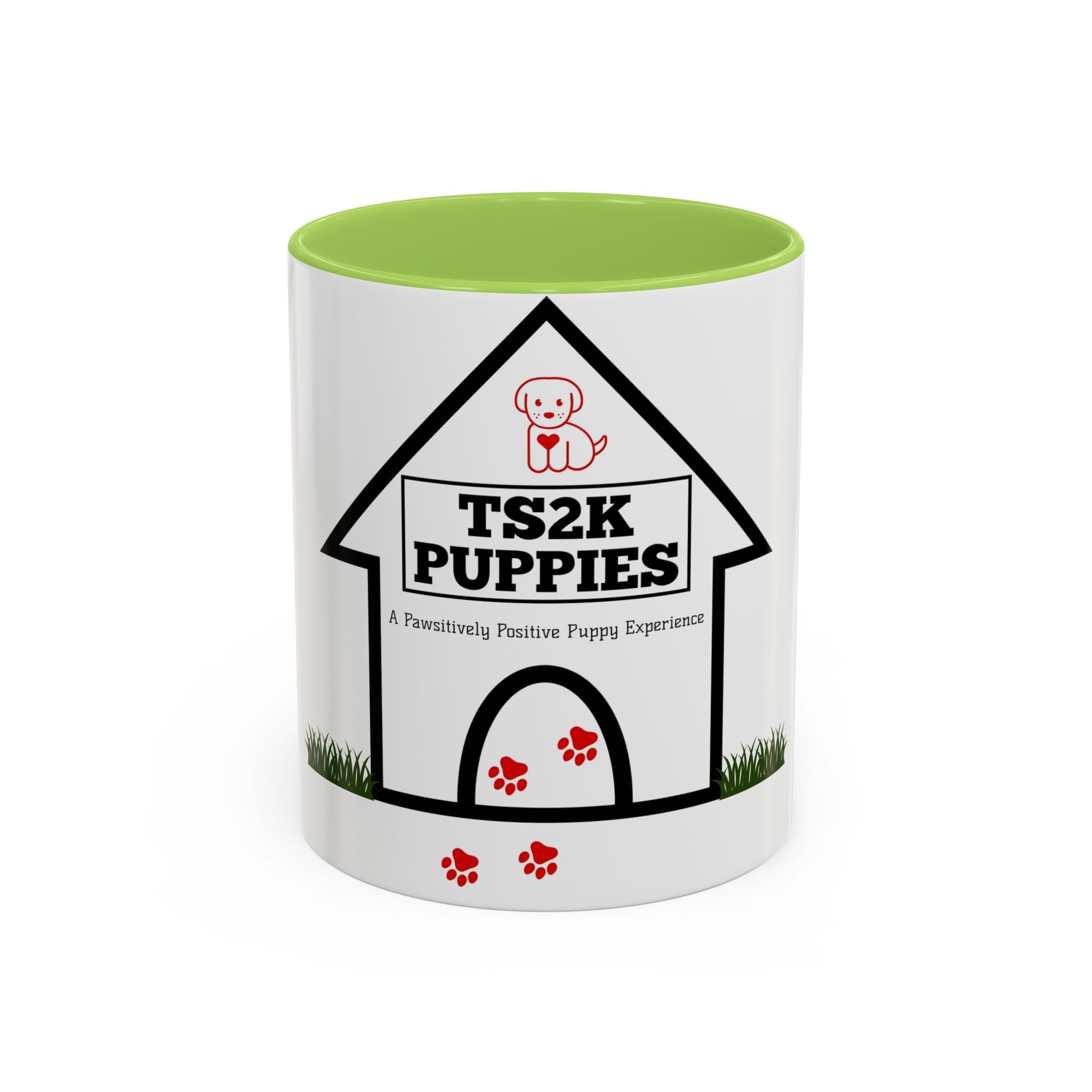 TS2K Puppies Paw Logo Accent Coffee Mug — Lifetime Puppy Support 11/15oz