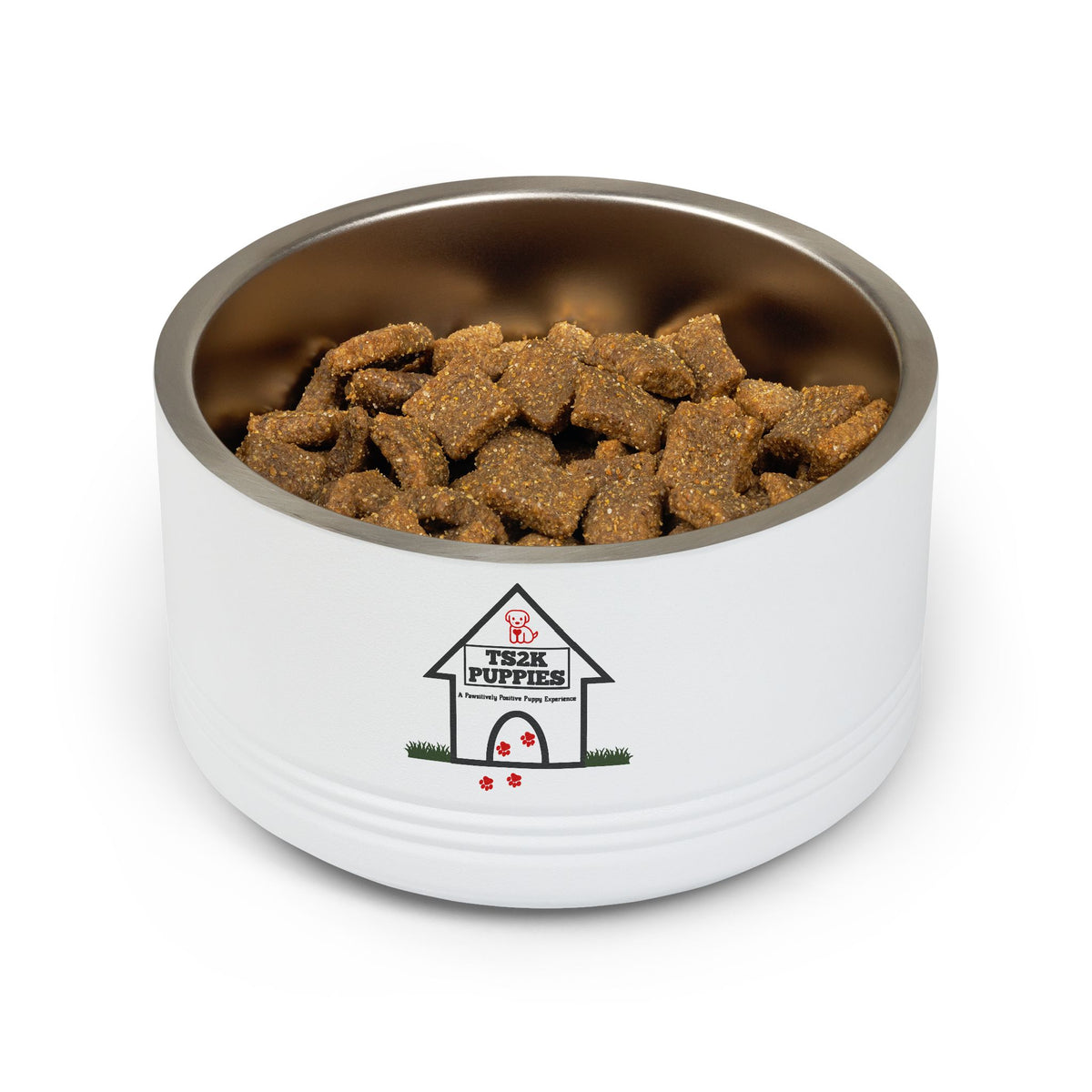 Personalized Dog Bowl — Signature Edition • Black Text • DM Serif Display | TS2K Puppies