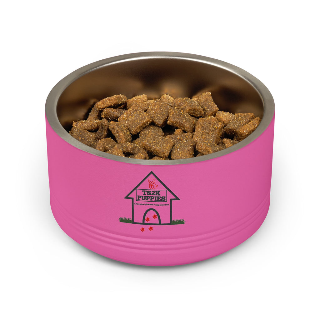 Personalized Dog Bowl — Signature Edition • Black Text • DM Serif Display | TS2K Puppies