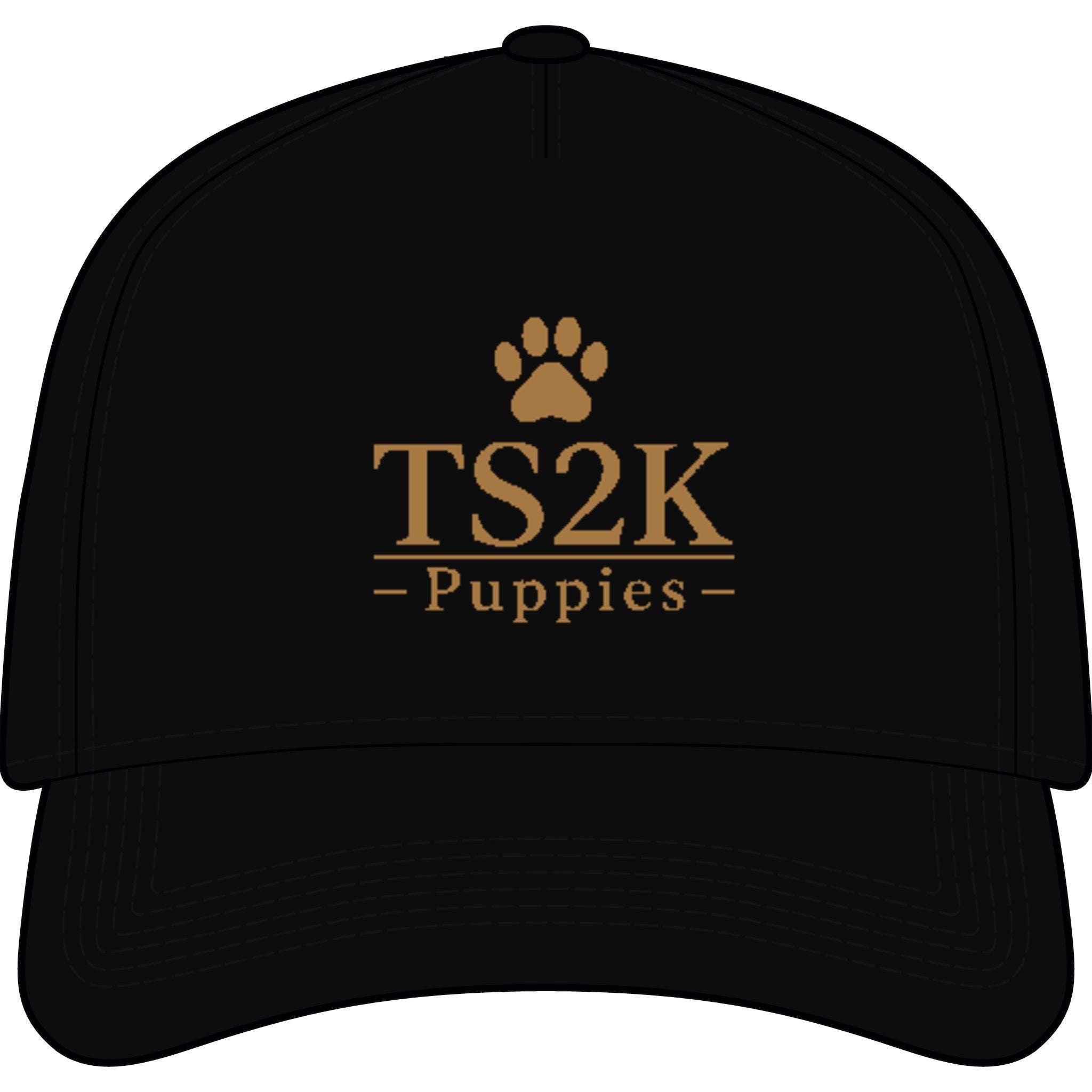TS2K Puppies Baseball Cap - Paw Logo Adjustable Hat for Dog Lovers