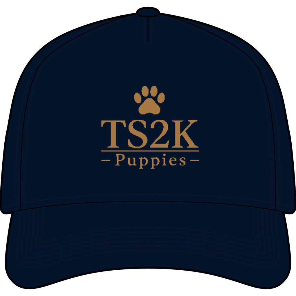 TS2K Puppies Baseball Cap - Paw Logo Adjustable Hat for Dog Lovers