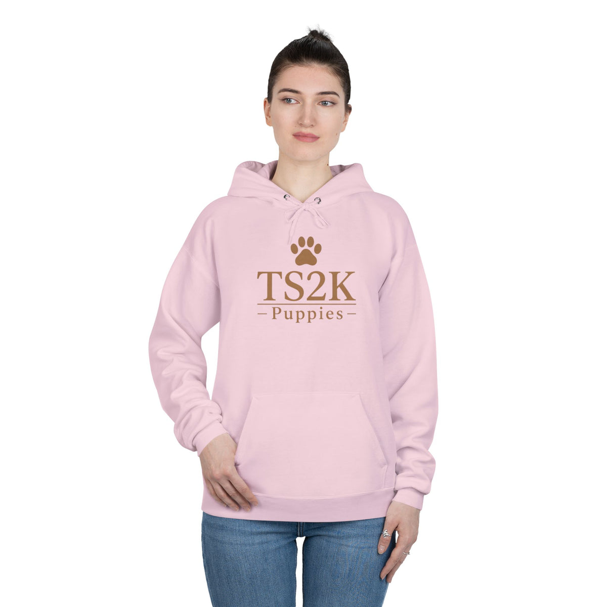 Paw Print Hoodie — "TS2K Puppies" Cute Puppy Paw Sweatshirt