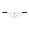 TS2K Puppies Paw Print Pet Bandana — Black