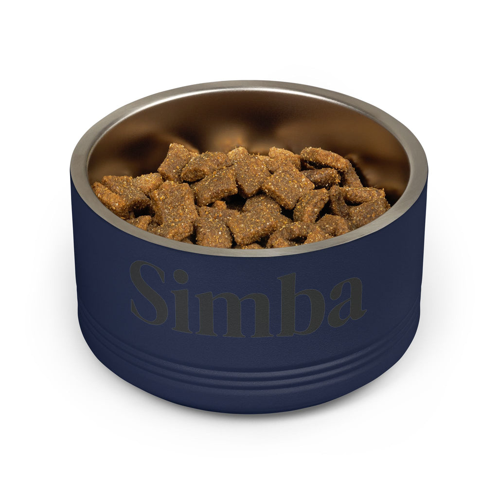 Personalized Dog Bowl — Signature Edition • Black Text • DM Serif Display | TS2K Puppies