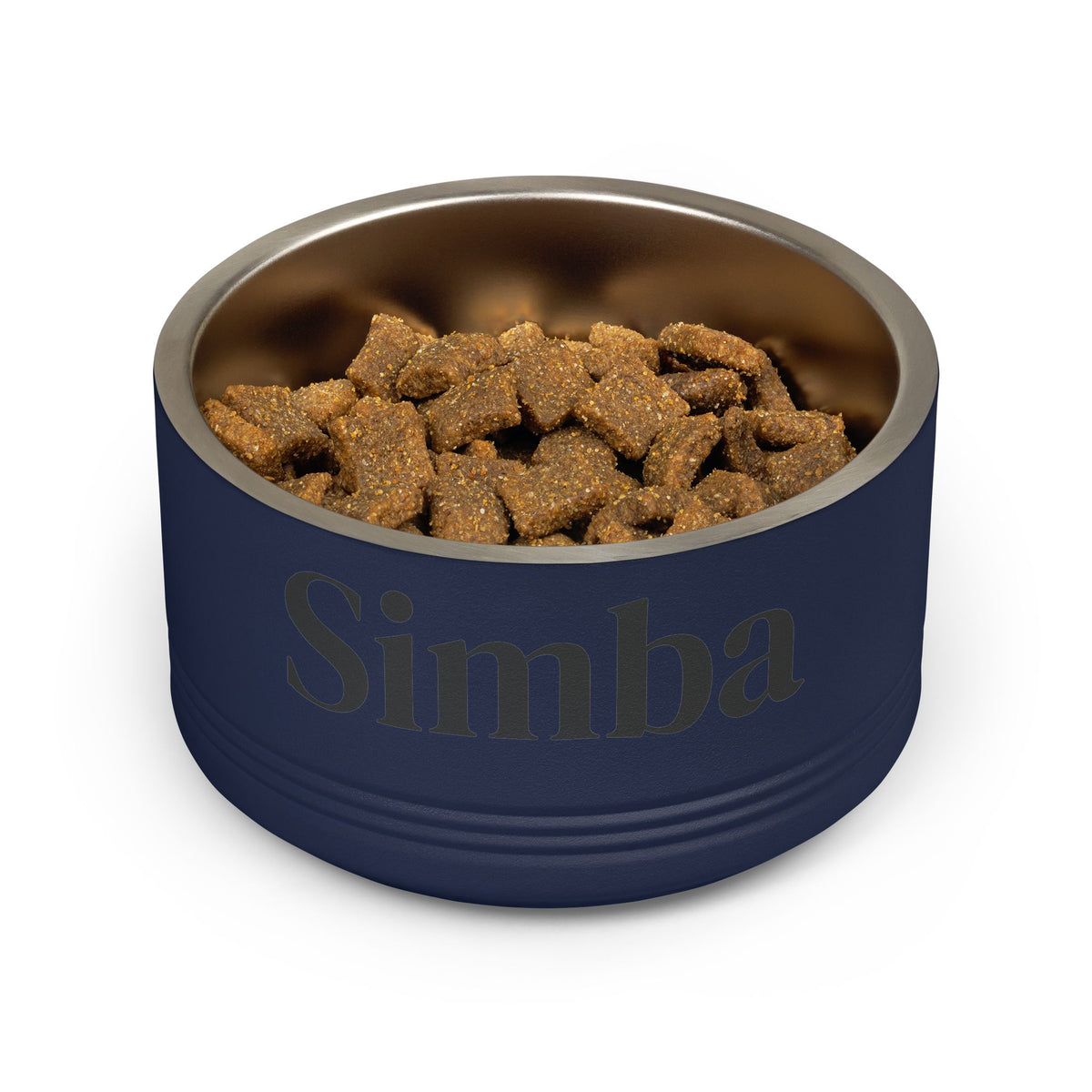 Personalized Dog Bowl — Signature Edition • Black Text • DM Serif Display | TS2K Puppies