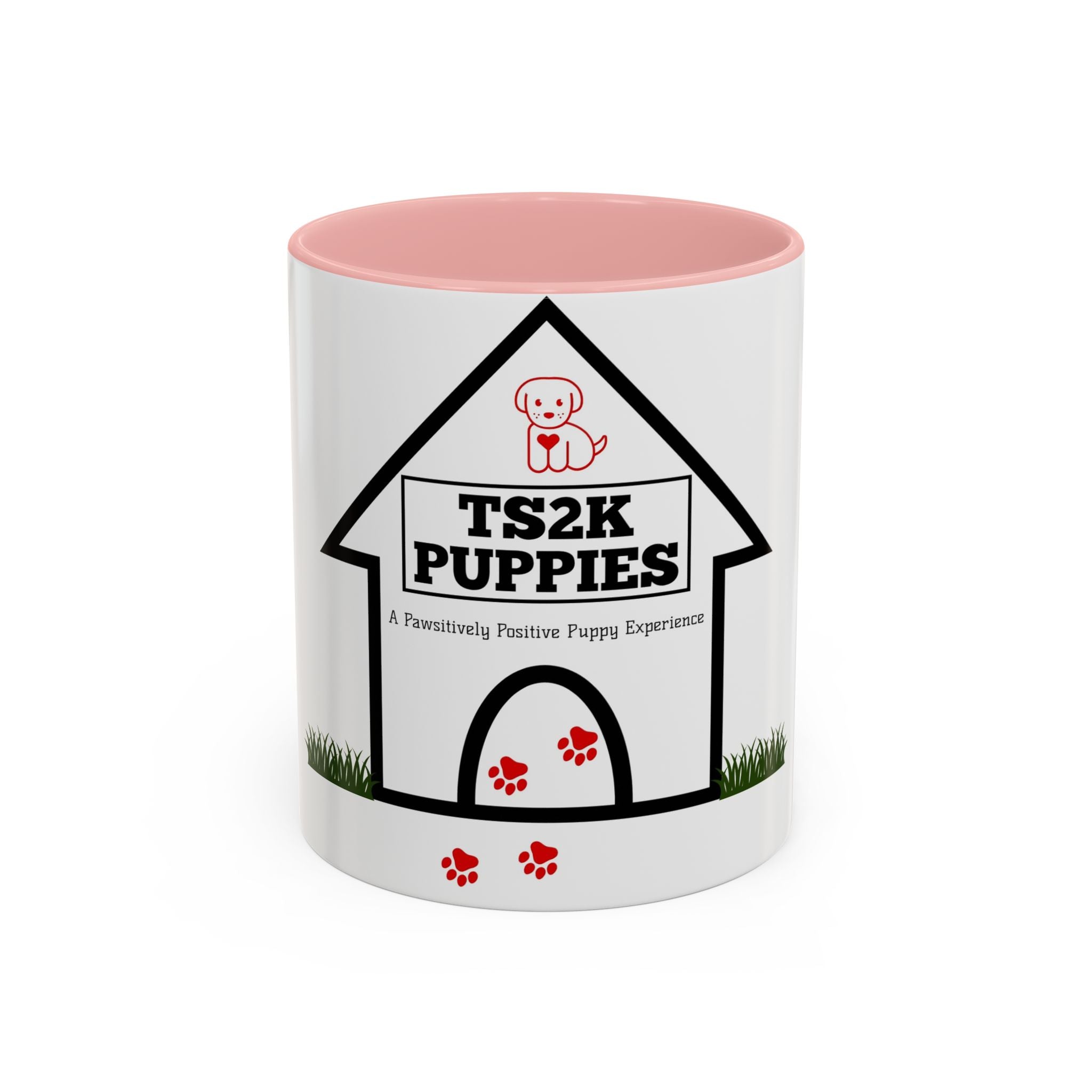 TS2K Puppies Paw Logo Accent Coffee Mug — Lifetime Puppy Support 11/15oz