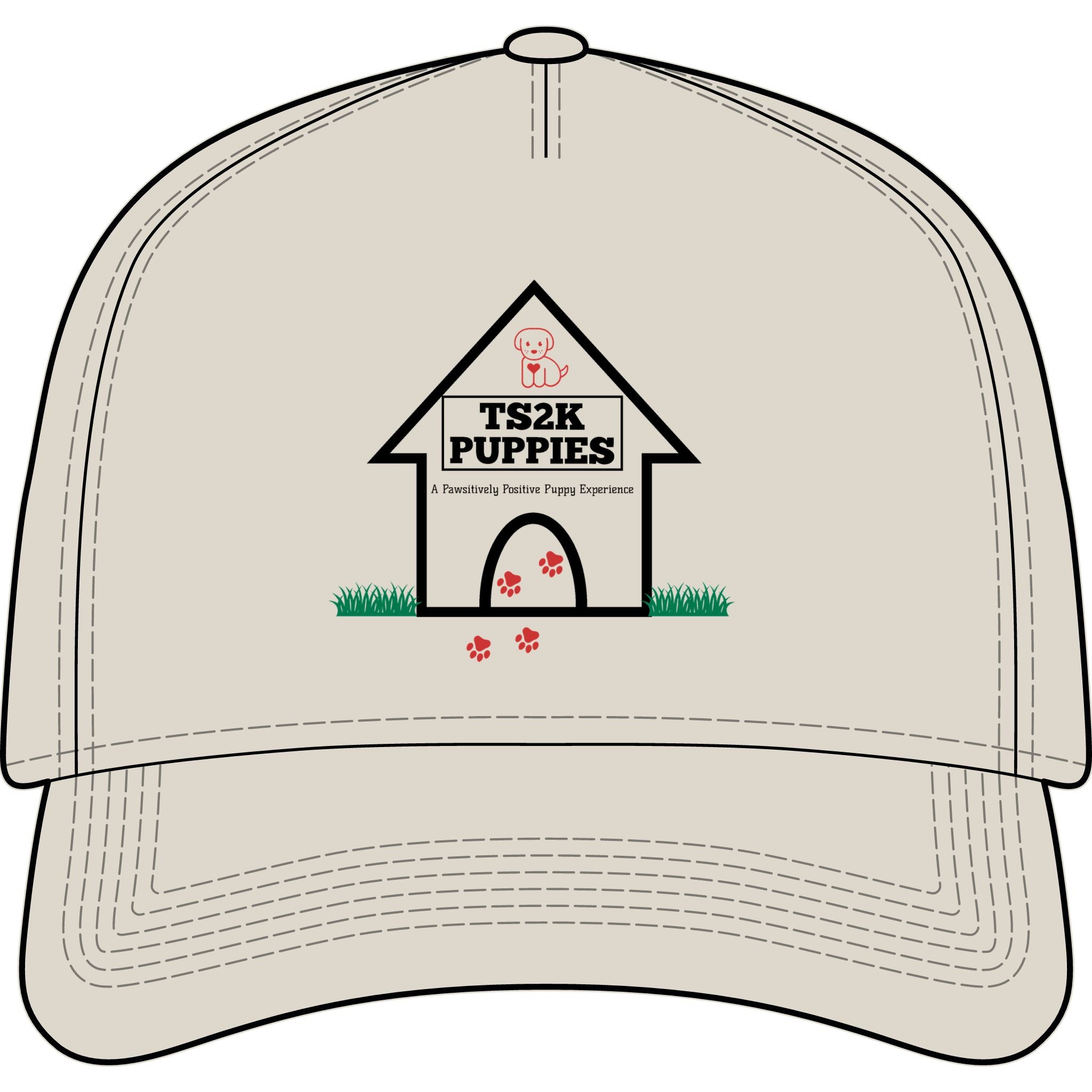 TS2K Puppies Dog House Cap - Embroidered Snapback Hat for Dog Lovers