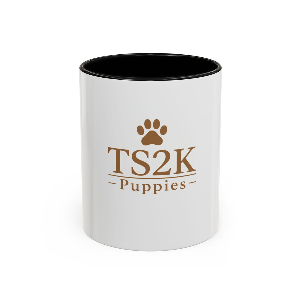 TS2K Puppies Paw Logo Accent Coffee Mug — Dog Rescue Support 11/15oz