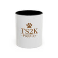 TS2K Puppies Paw Logo Accent Coffee Mug — Dog Rescue Support 11/15oz