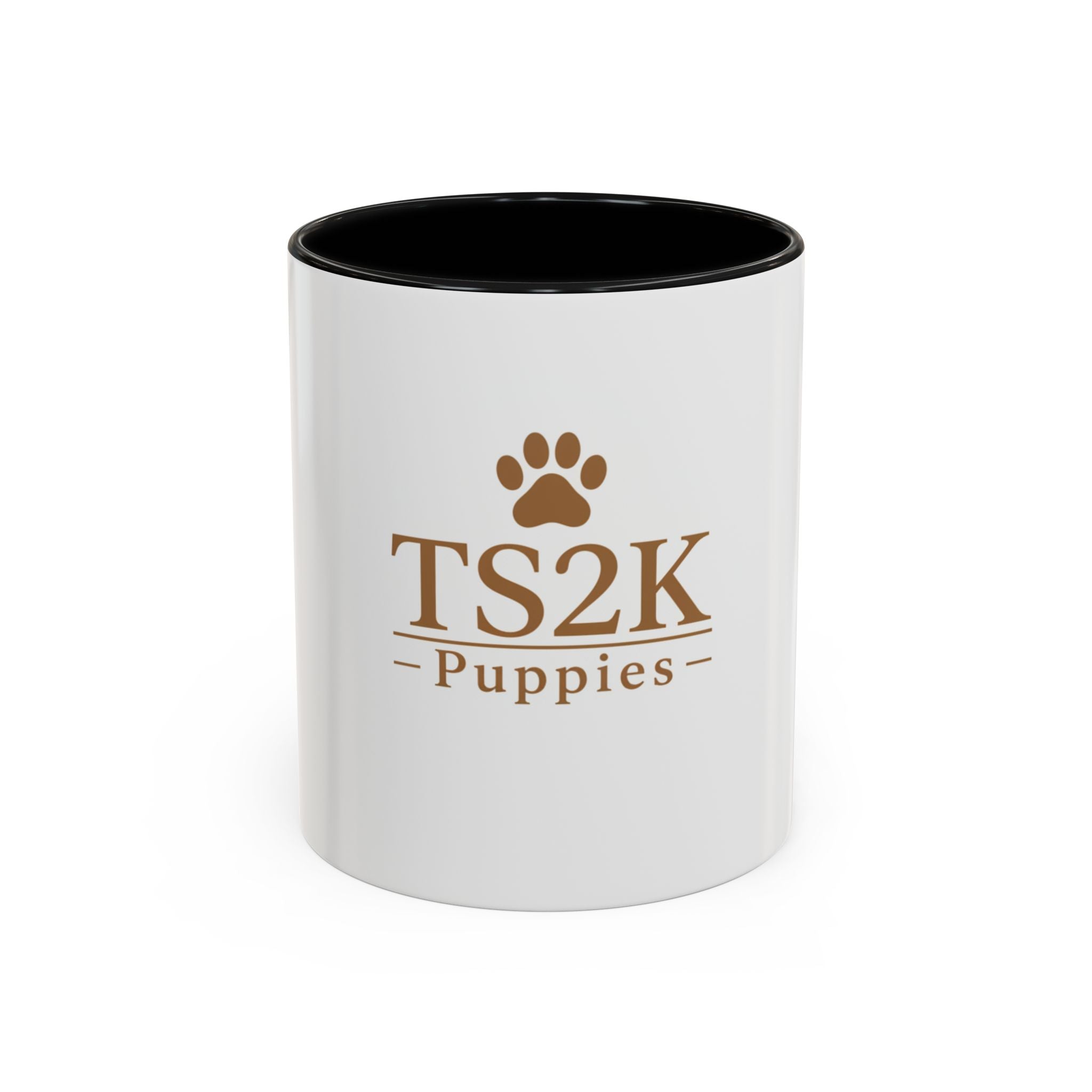 TS2K Puppies Paw Logo Accent Coffee Mug — Dog Rescue Support 11/15oz