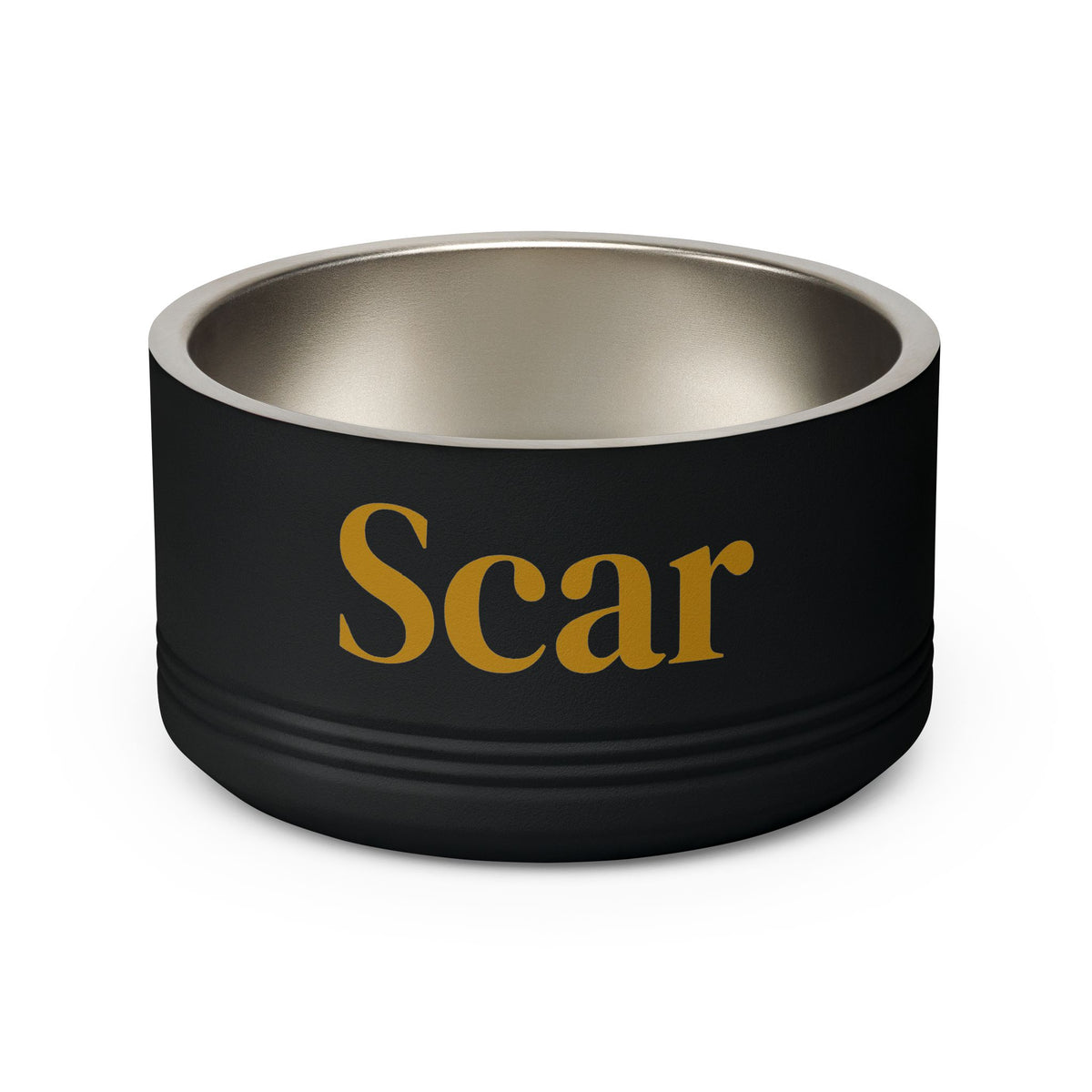 Personalized Dog Bowl — Signature Edition • Gold Text • DM Serif Display | TS2K Puppies