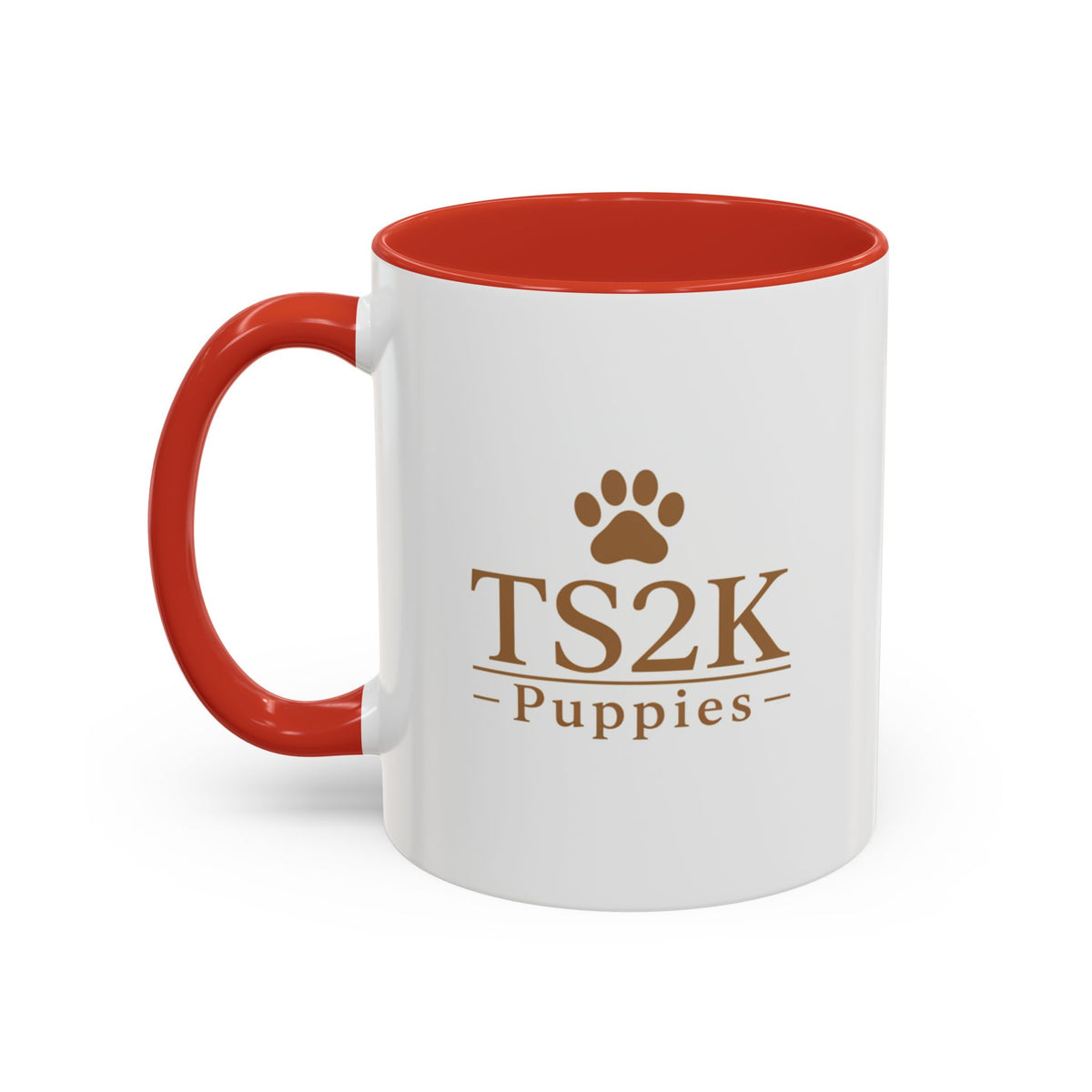 TS2K Puppies Paw Logo Accent Coffee Mug — Dog Rescue Support