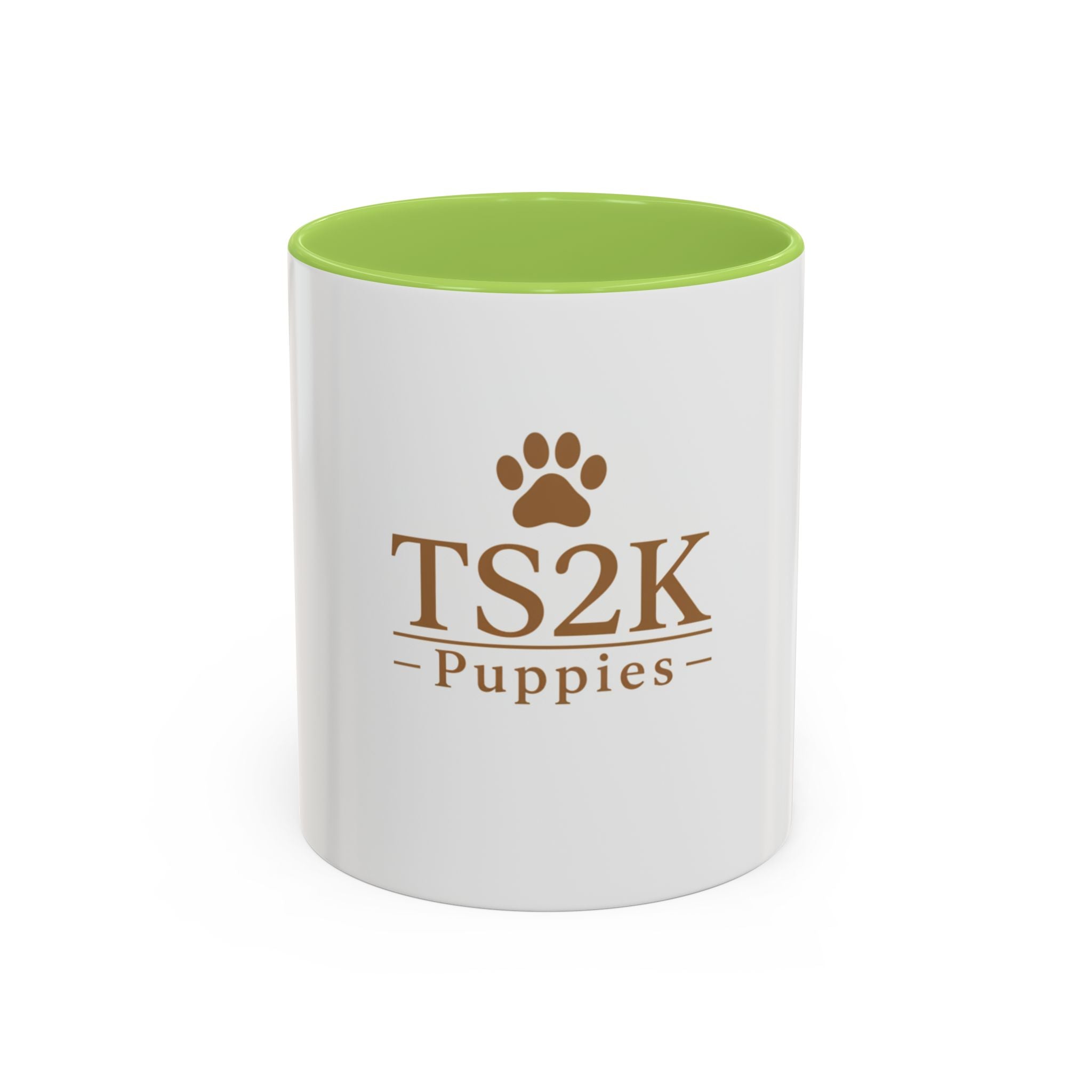 TS2K Puppies Paw Logo Accent Coffee Mug — Dog Rescue Support 11/15oz