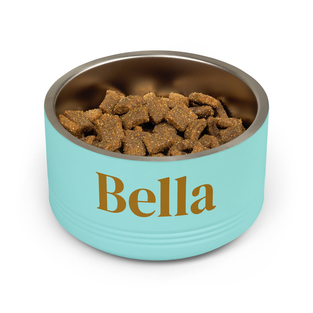 Personalized Dog Bowl — Signature Edition • Gold Text • DM Serif Display | TS2K Puppies