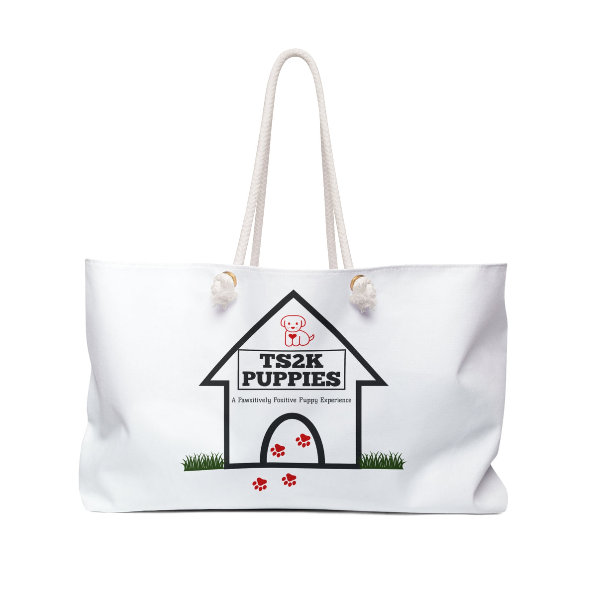 TS2K Puppies Wordmark Rope Handle Tote Bag