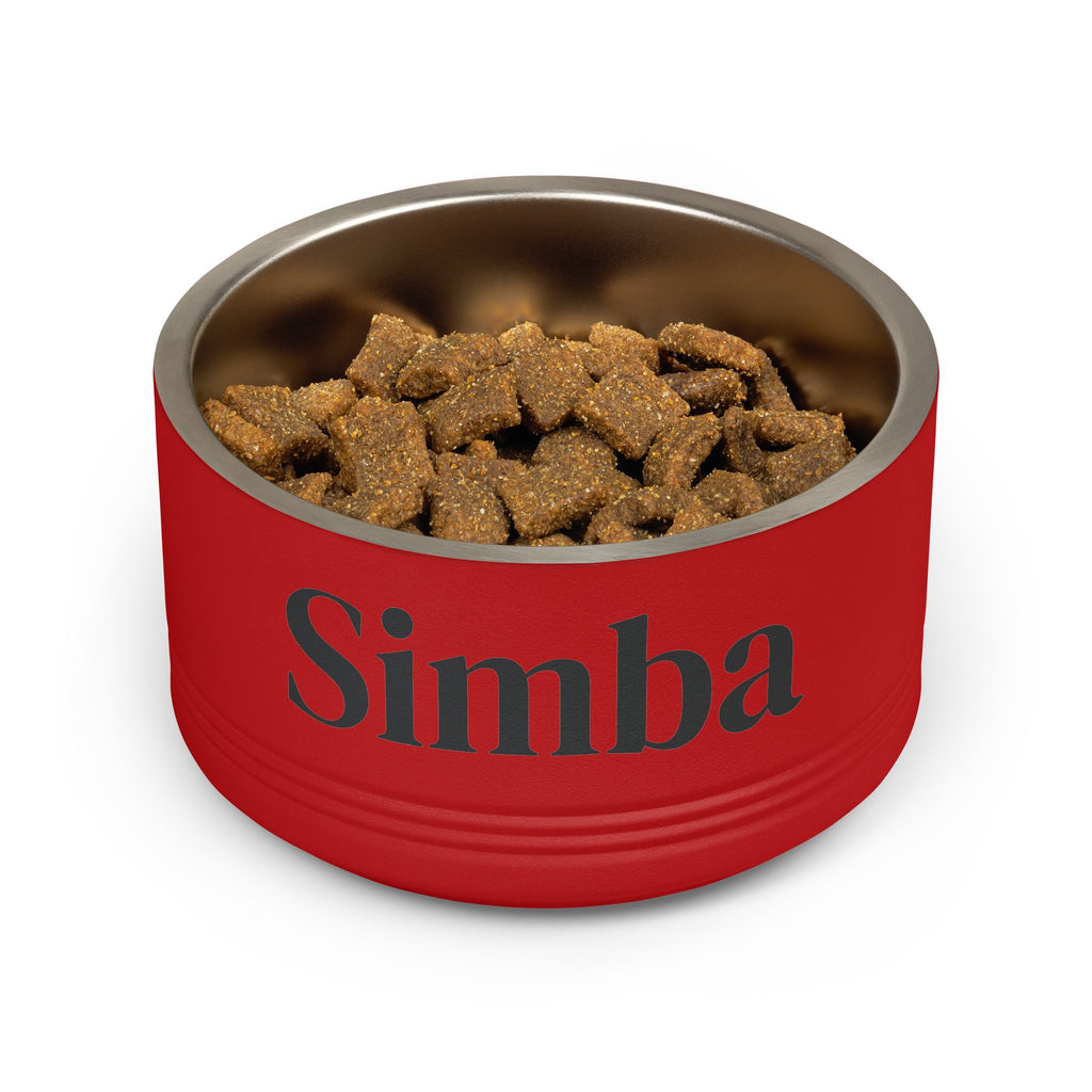 Personalized Dog Bowl — Signature Edition • Black Text • DM Serif Display | TS2K Puppies