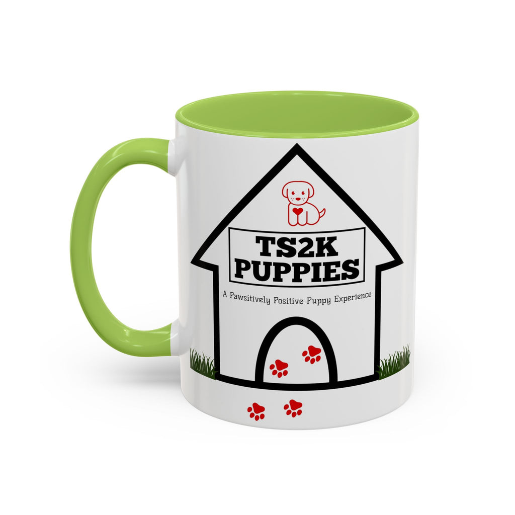 TS2K Puppies Paw Logo Accent Coffee Mug — Lifetime Puppy Support