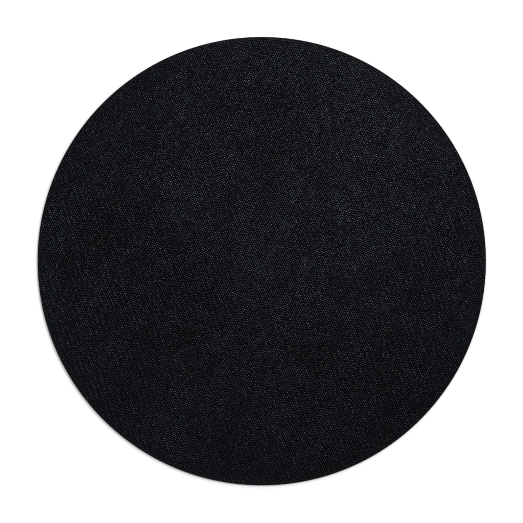 TS2K Puppies Round Mouse Pad – Black Paw Logo Desk Mat for Dog Lovers