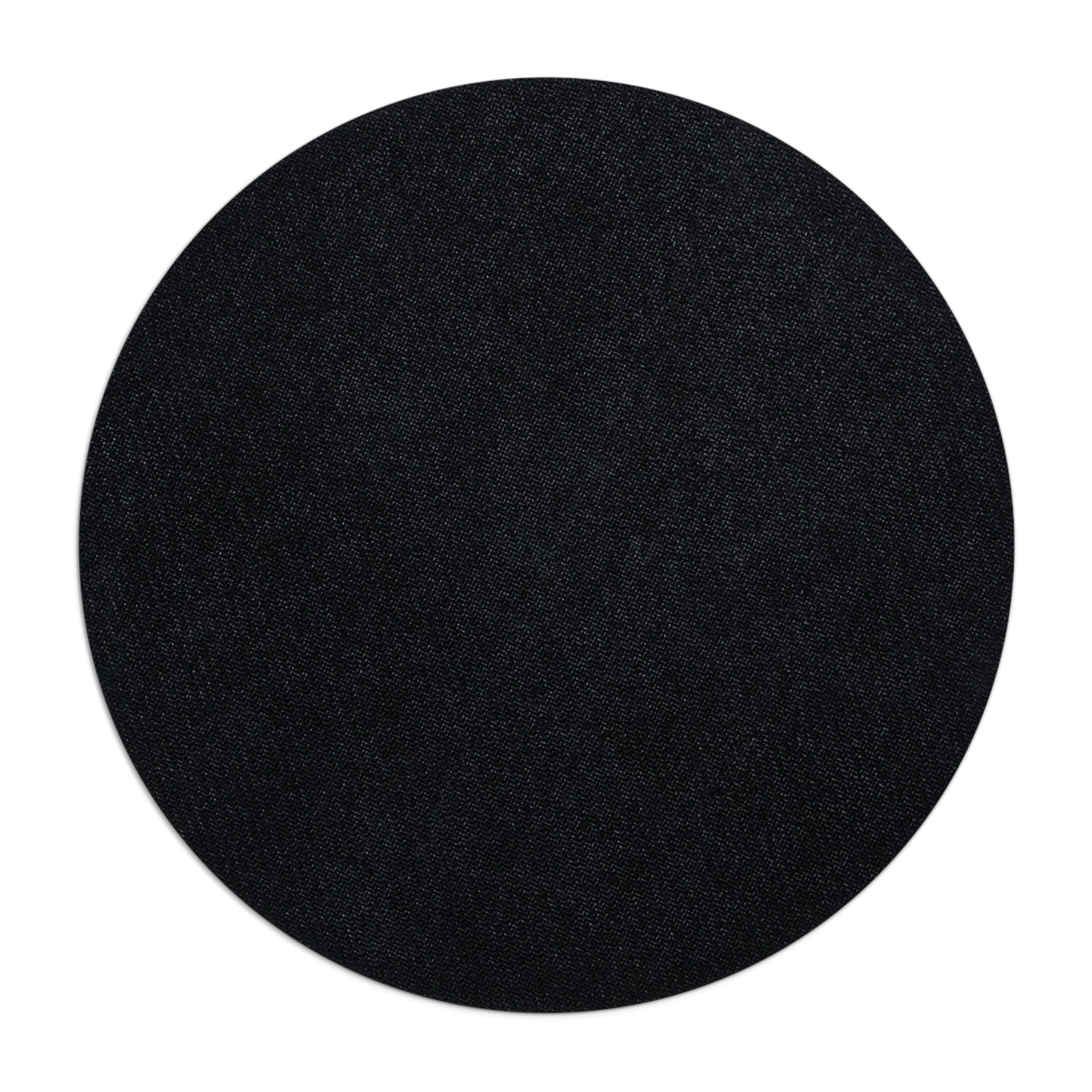 TS2K Puppies Round Mouse Pad – Black Paw Logo Desk Mat for Dog Lovers