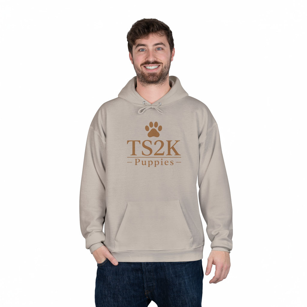 Paw Print Hoodie — "TS2K Puppies" Cute Puppy Paw Sweatshirt
