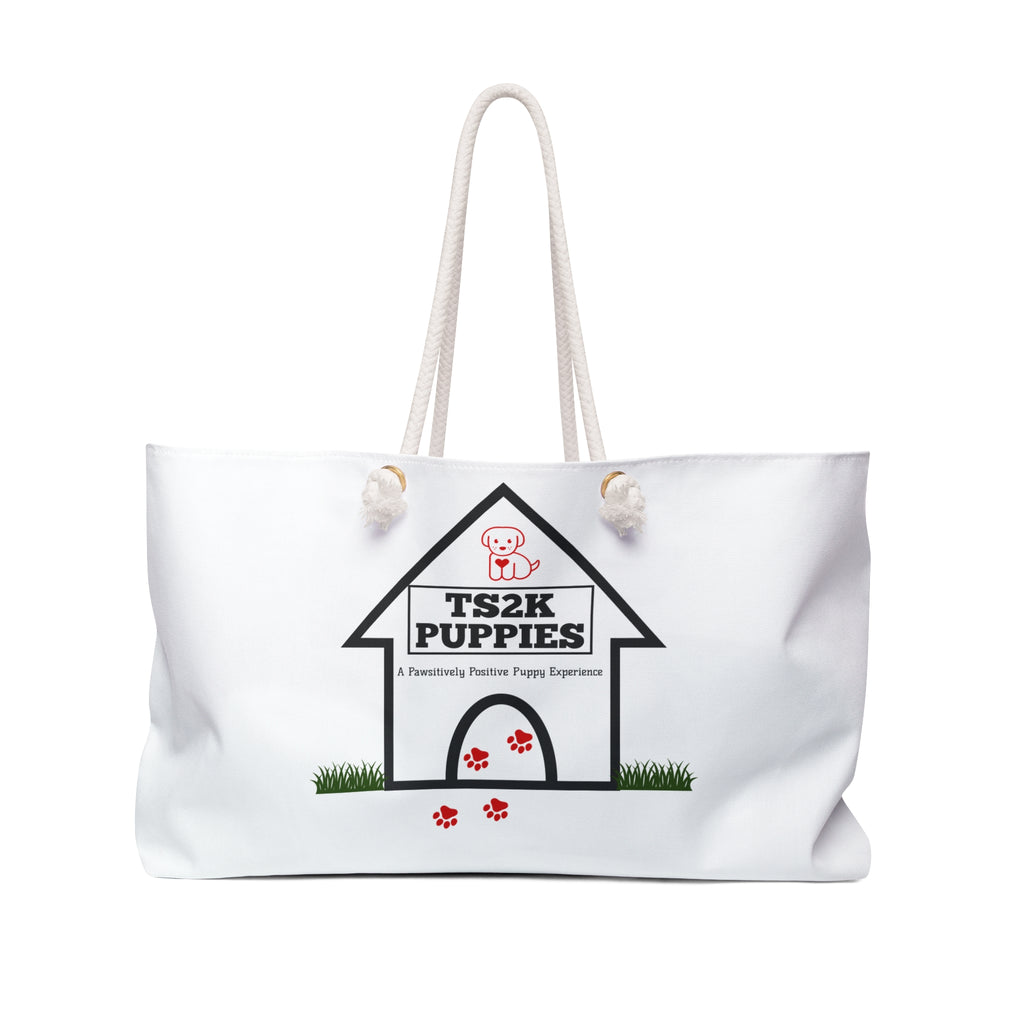 TS2K Puppies Wordmark Rope Handle Tote Bag