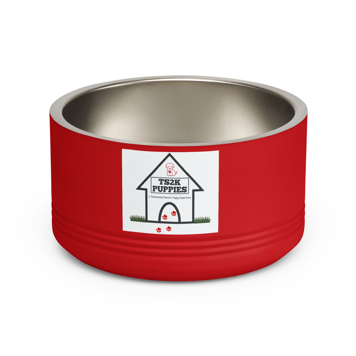 Personalized Dog Bowl — Signature Edition • Gold Text • DM Serif Display | TS2K Puppies